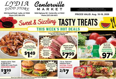 Lydia Food Store Weekly Ad August 10 - 16, 2026