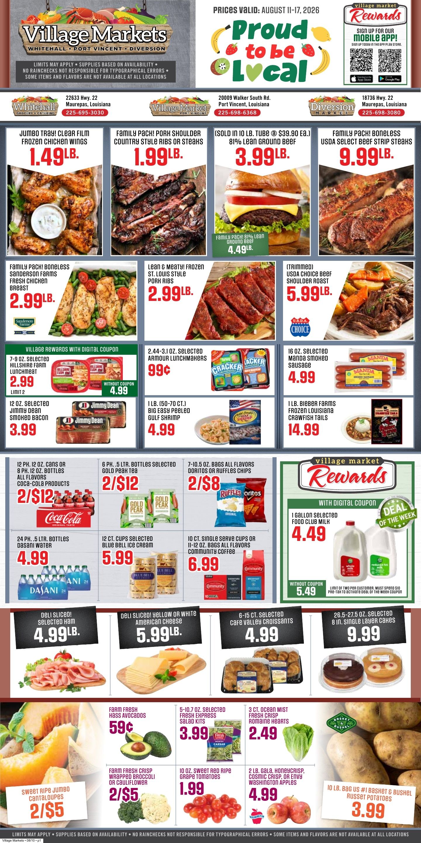 Village Markets Weekly Ad August 11 - 17, 2026