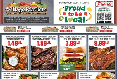 Village Markets Weekly Ad August 11 - 17, 2026