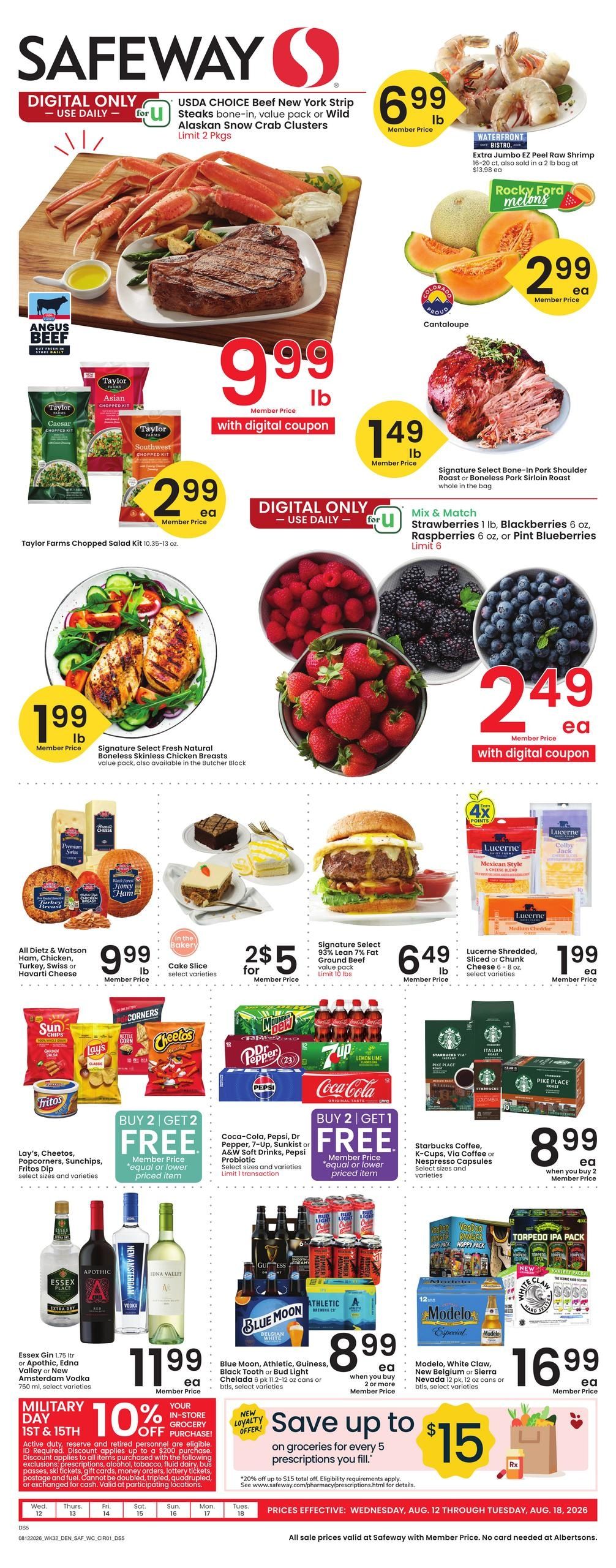 Safeway (Rapid City Area, SD) Weekly Ad August 12 - 18, 2026