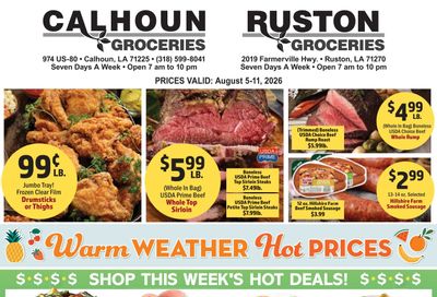 Ruston Groceries Weekly Ad August 5 - 11, 2026