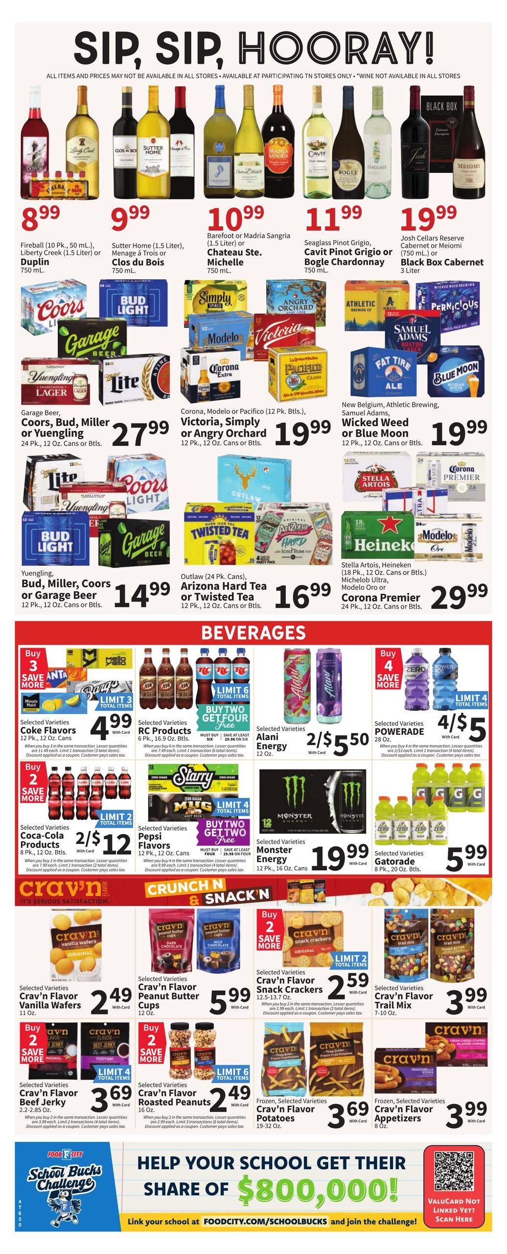 FoodCity (Andrews Area, NC) Weekly Ad August 12 - 18, 2026