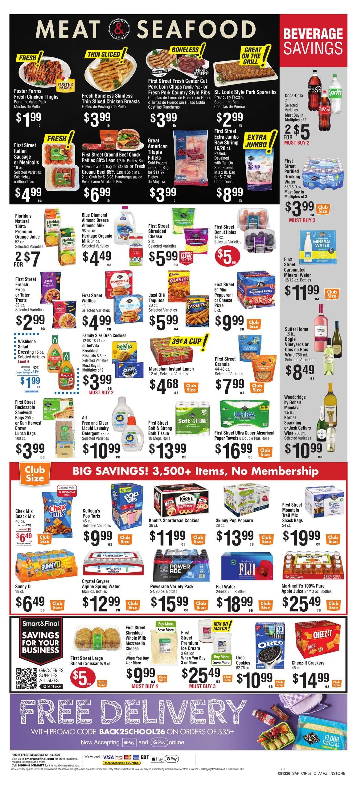 Smart & Final (AZ) Weekly Ad August 12 - 18, 2026