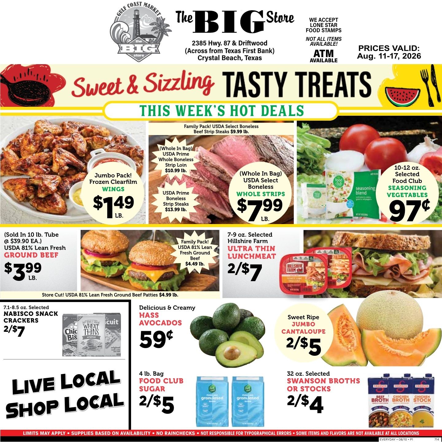The Big Store Weekly Ad August 11 - 17, 2026