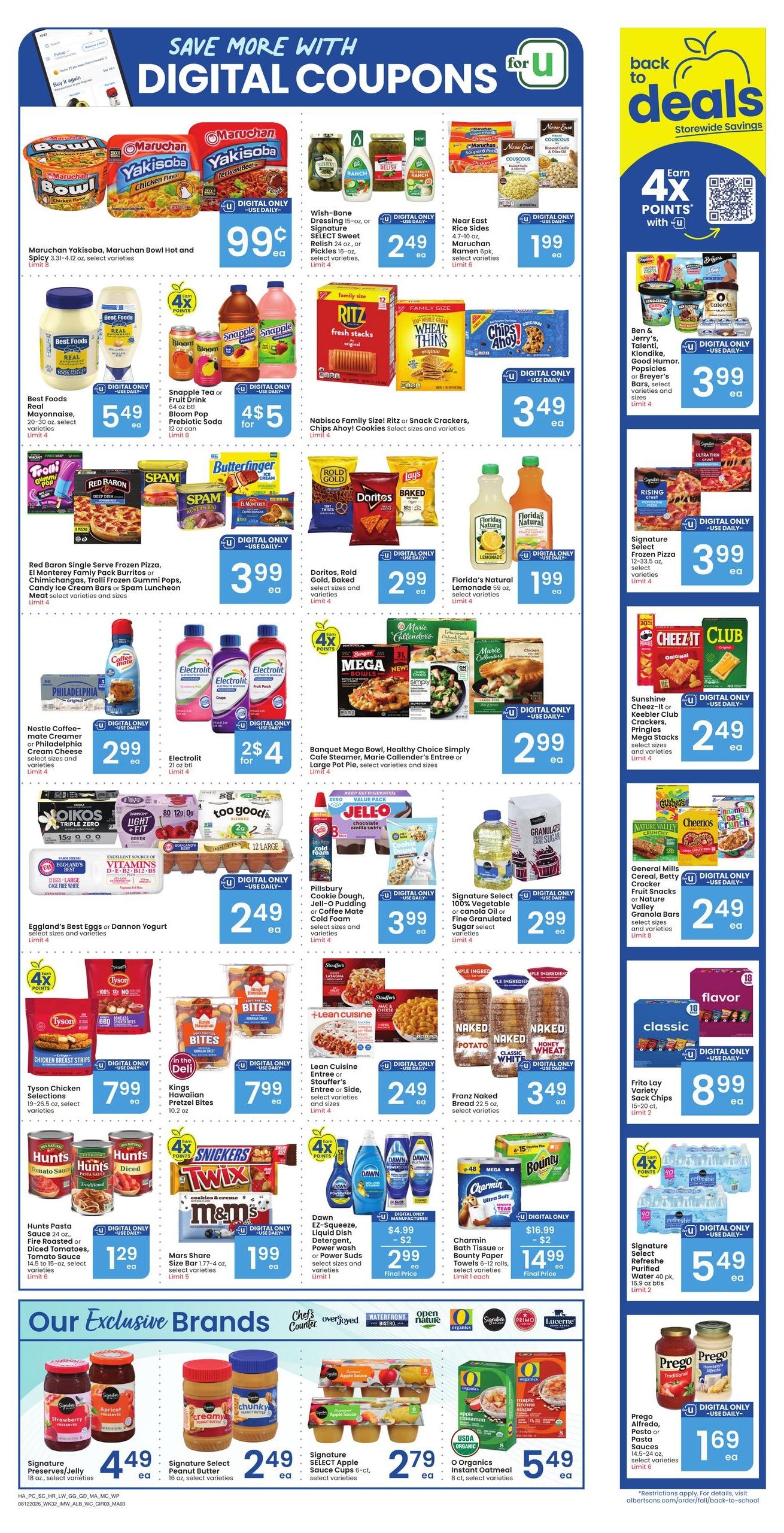 Albertsons (Wolf Point Area, MT) Bonus Online Savings Weekly Ad August 12 - 18, 2026