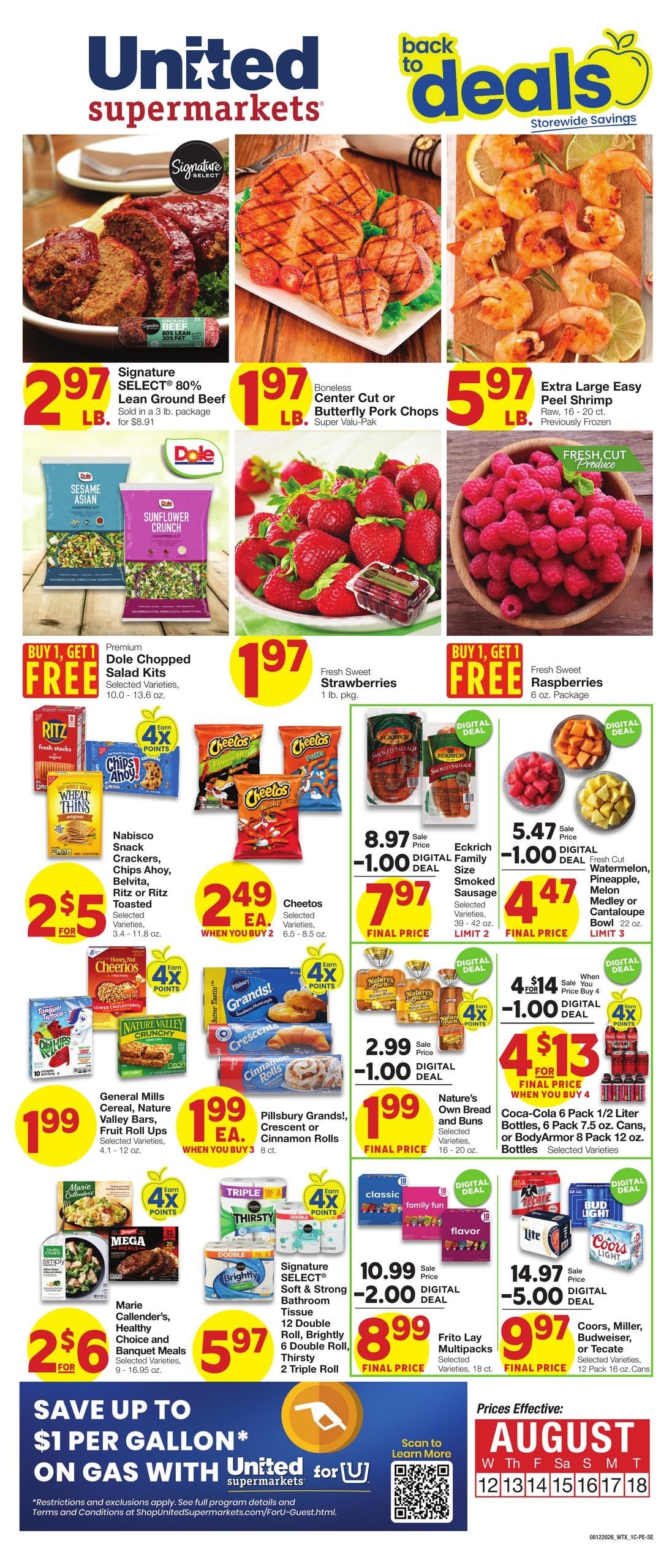 United Supermarkets (NM, TX) Weekly Ad August 12 - 18, 2026