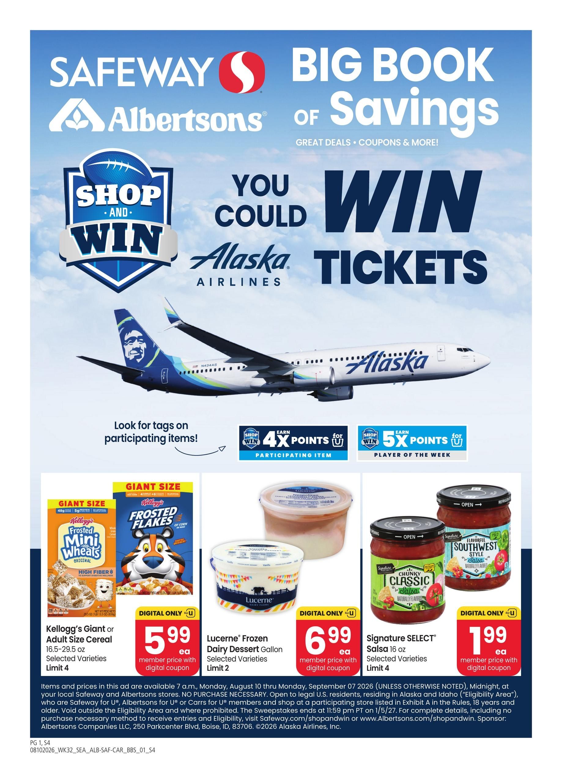 Albertsons Big Book of Savings Weekly Ad August 10 - September 7, 2026
