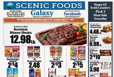 Scenic Foods Weekly Ad August 5 - 11, 2026