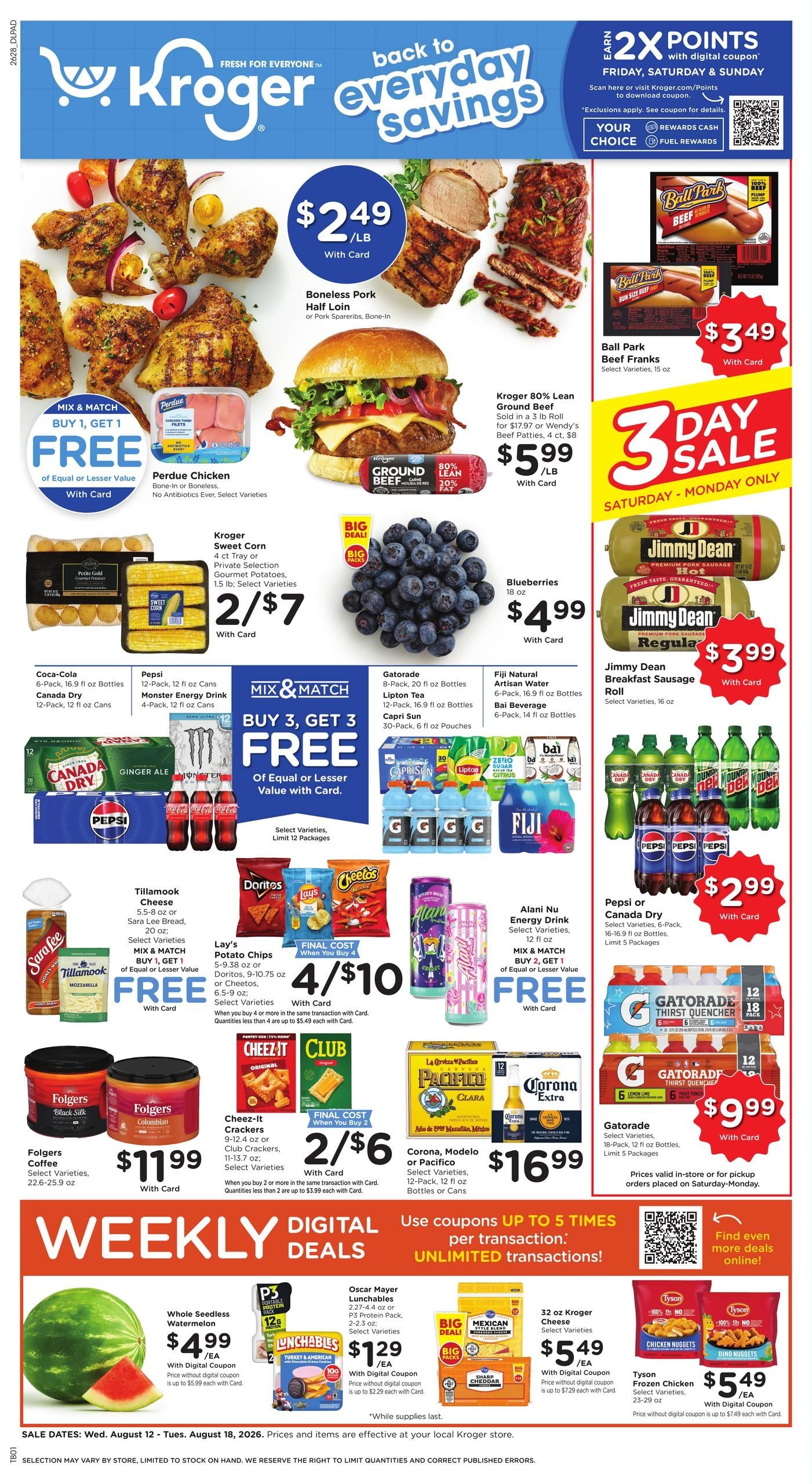 Kroger (Paducah Area, KY) Weekly Ad August 12 - 18, 2026