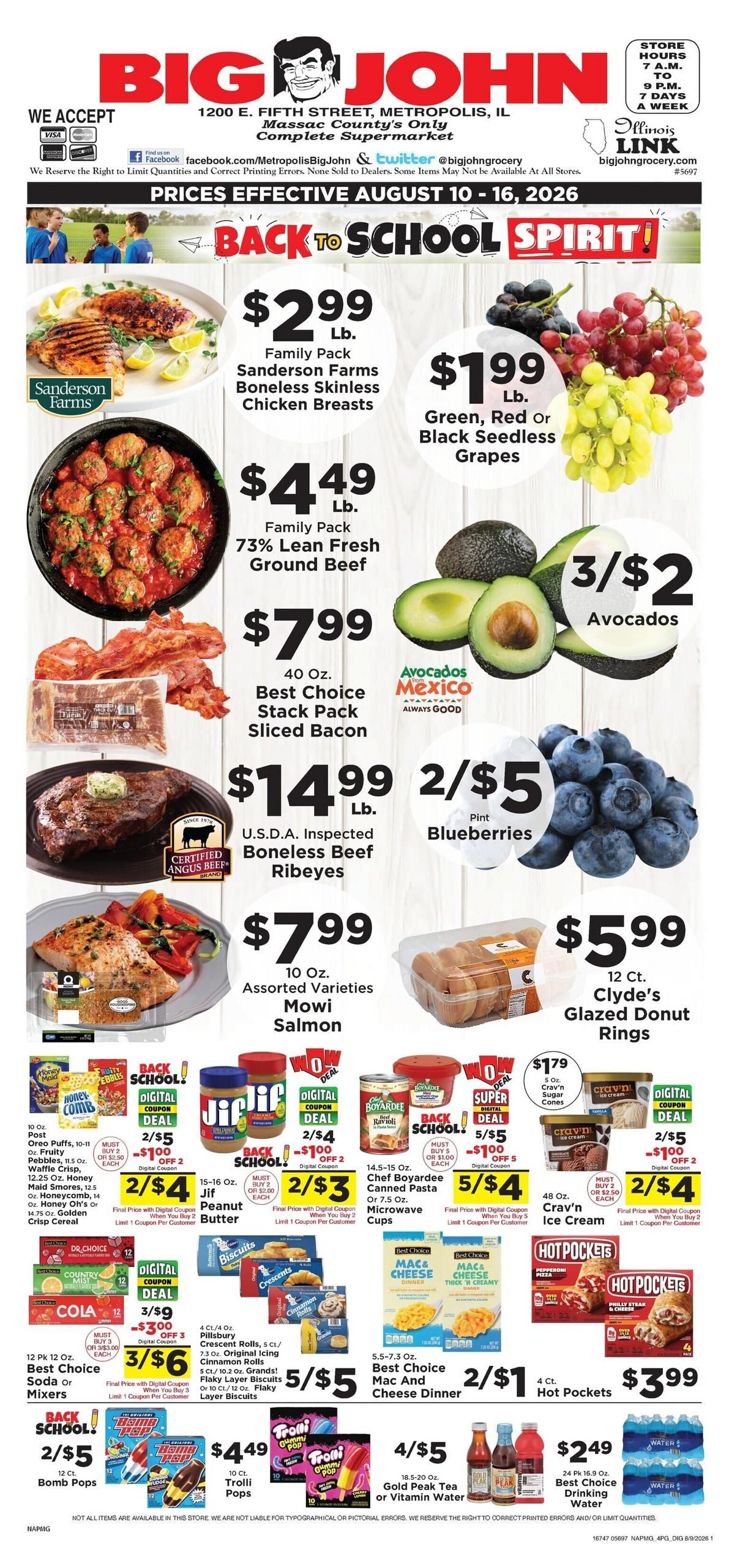 Big John Weekly Ad August 10 - 16, 2026