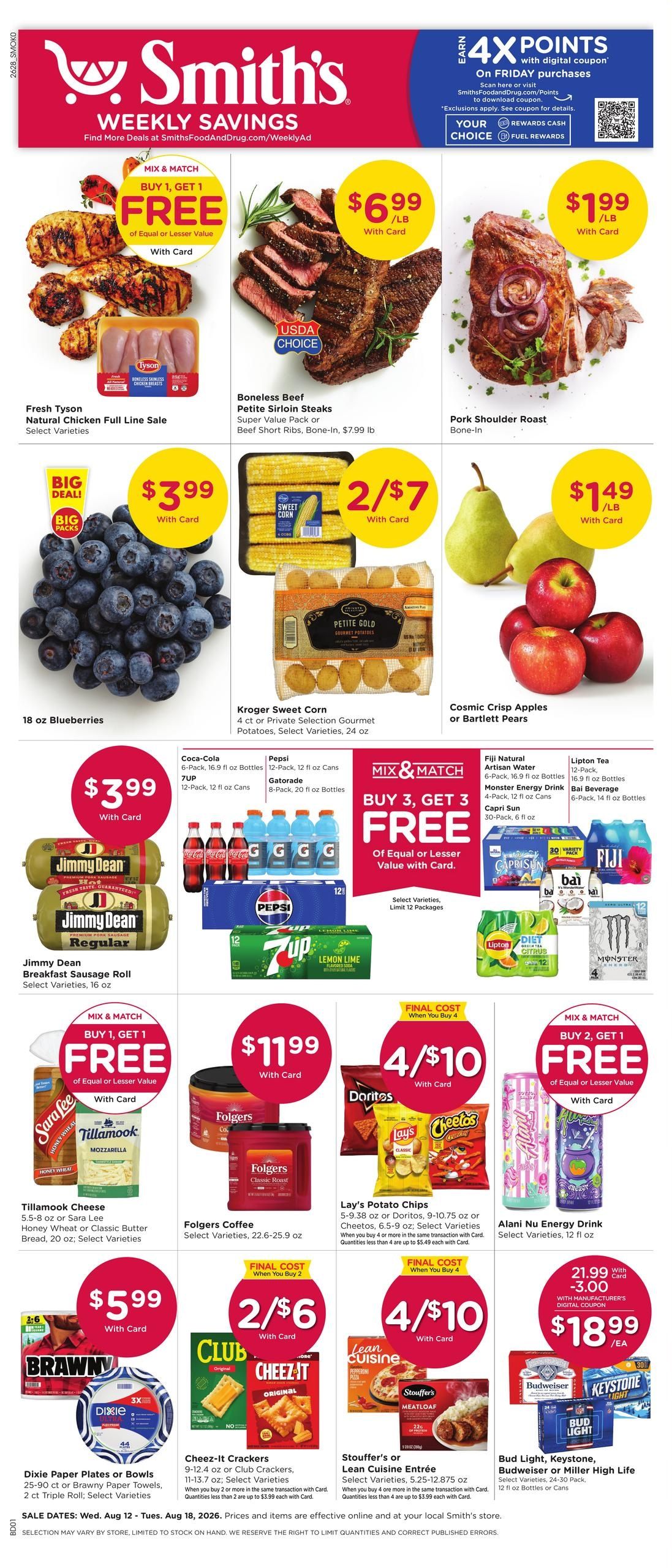 Smith's (Jackson Area, WY) Weekly Ad August 12 - 18, 2026