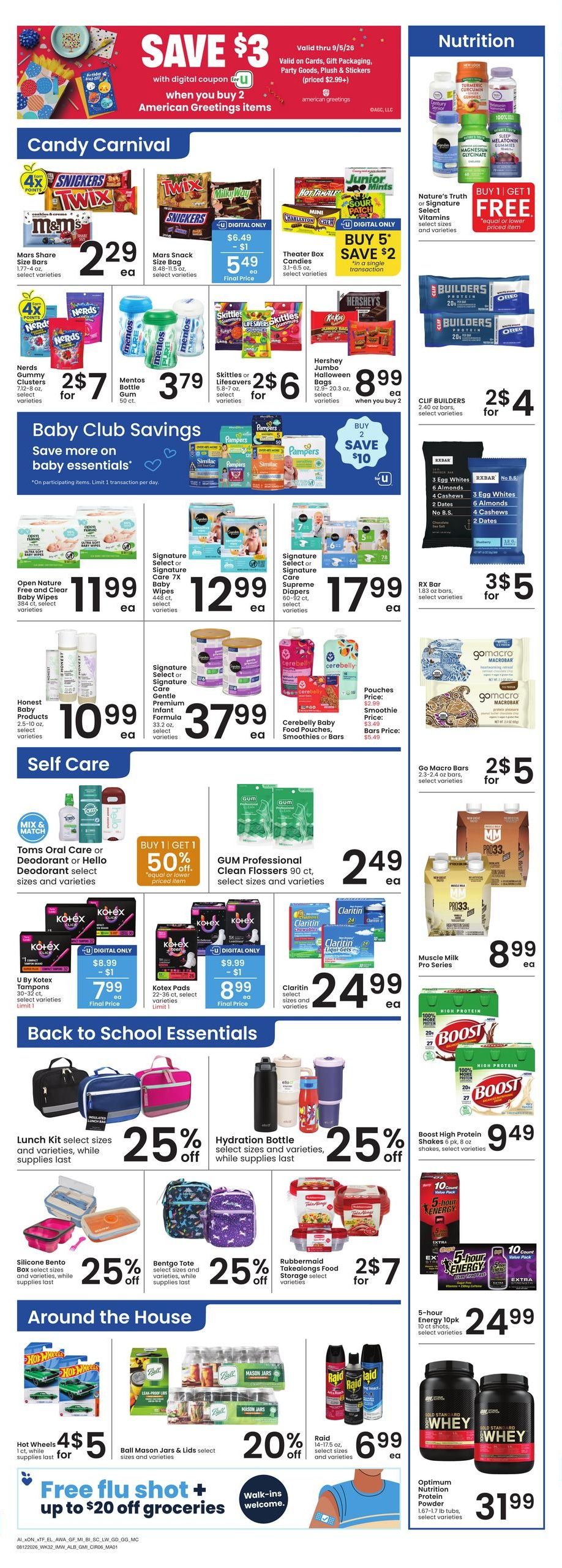 Albertsons (Jackson Area, WY) Bonus Online Savings Weekly Ad August 12 - 18, 2026