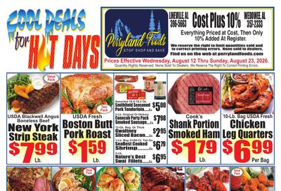 Perryland Foods Weekly Ad August 12 - 23, 2026