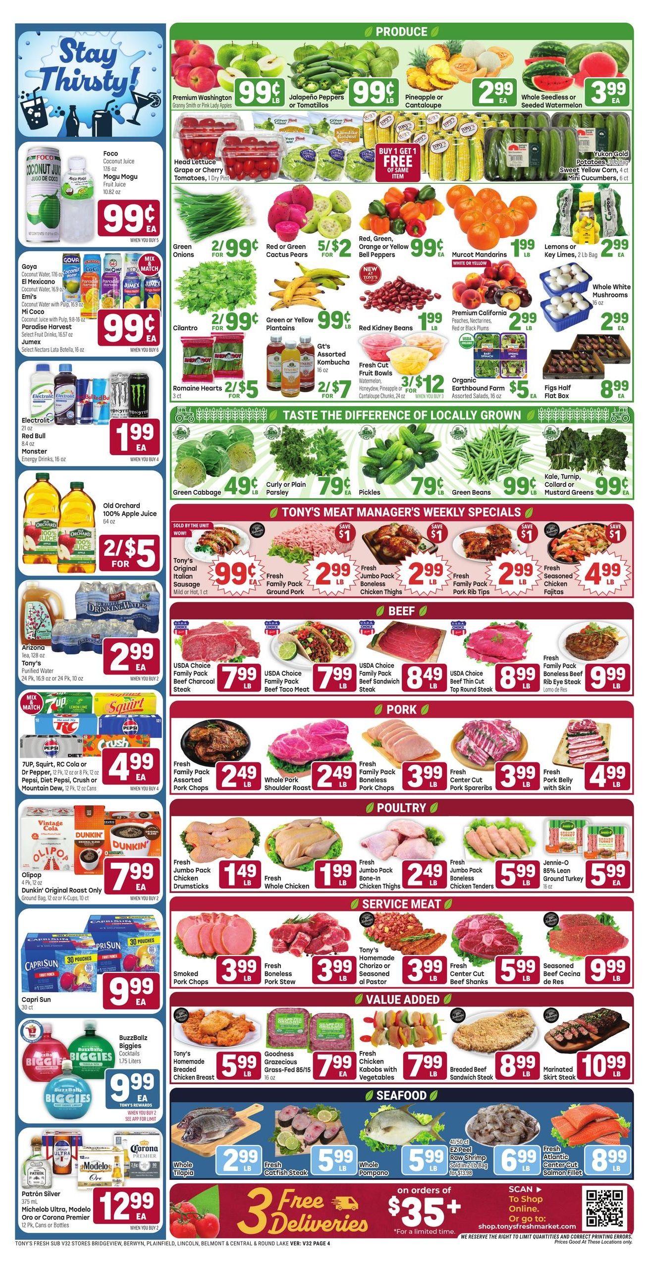 Tony's Fresh Market (Joliet–Plainfield Area, IL) Weekly Ad August 12 - 18, 2026