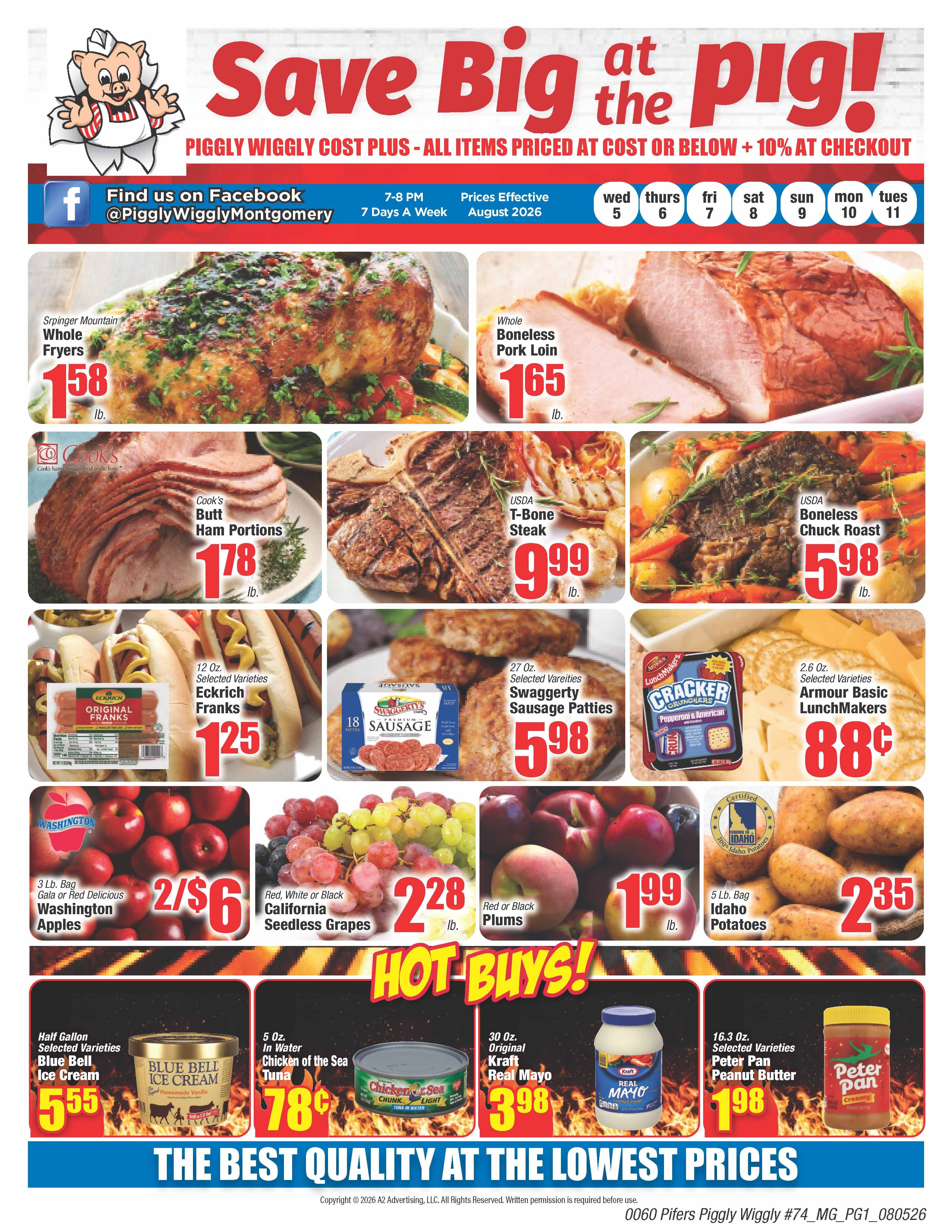 Piggly Wiggly Montgomery Weekly Ad August 5 - 11, 2026
