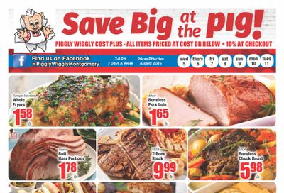 Piggly Wiggly Montgomery Weekly Ad August 5 - 11, 2026