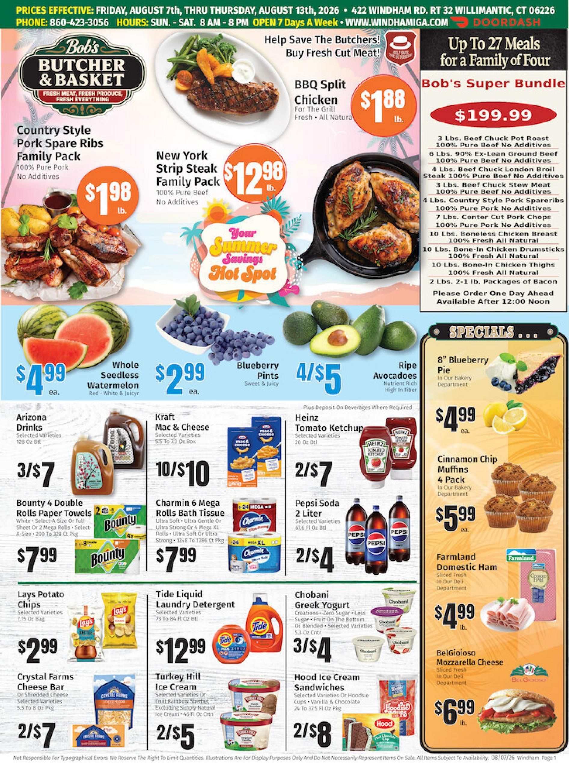 Windham IGA (Cobalt–Middlefield Area, CT) Weekly Ad August 7 - 13, 2026