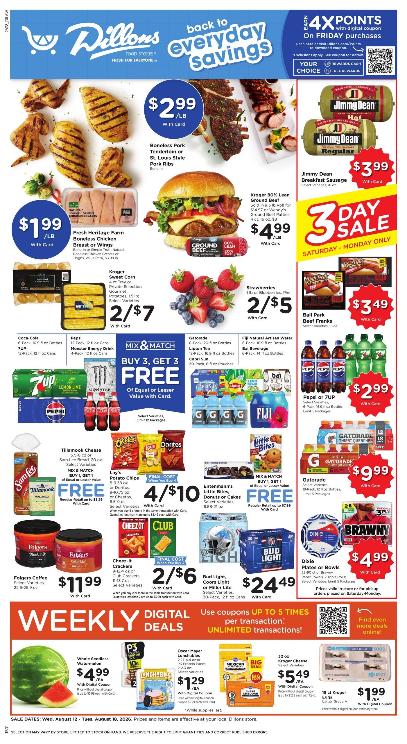 Dillons (Olathe–New Century Area, KS) Weekly Ad August 12 - 18, 2026