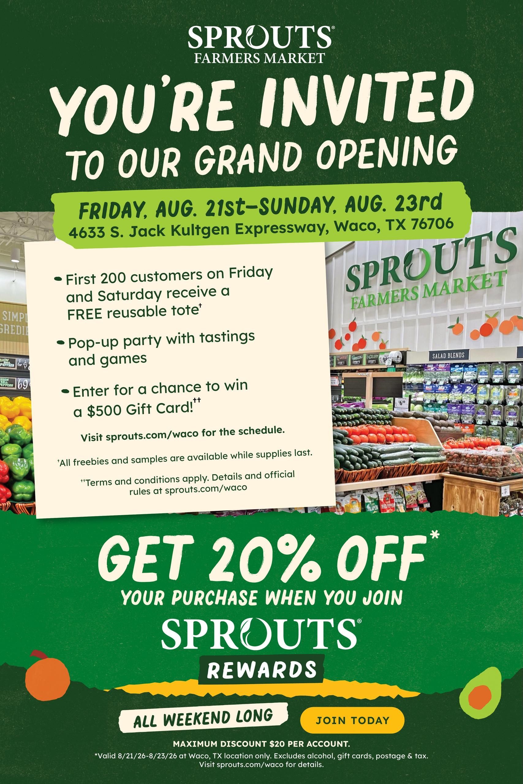 Sprouts Farmers Market (Waco Area, TX) Weekly Ad August 12 - 18, 2026