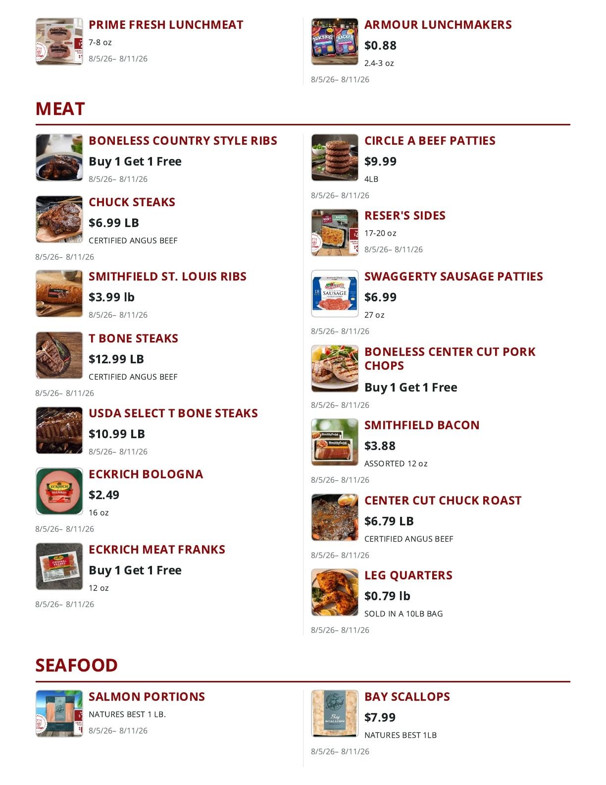 Russell's Piggly Wiggly Weekly Ad August 5 - 11, 2026