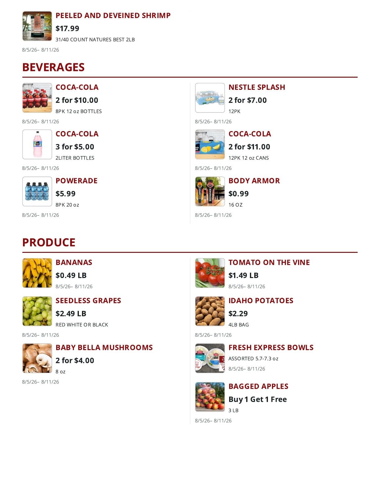 Russell's Piggly Wiggly Weekly Ad August 5 - 11, 2026