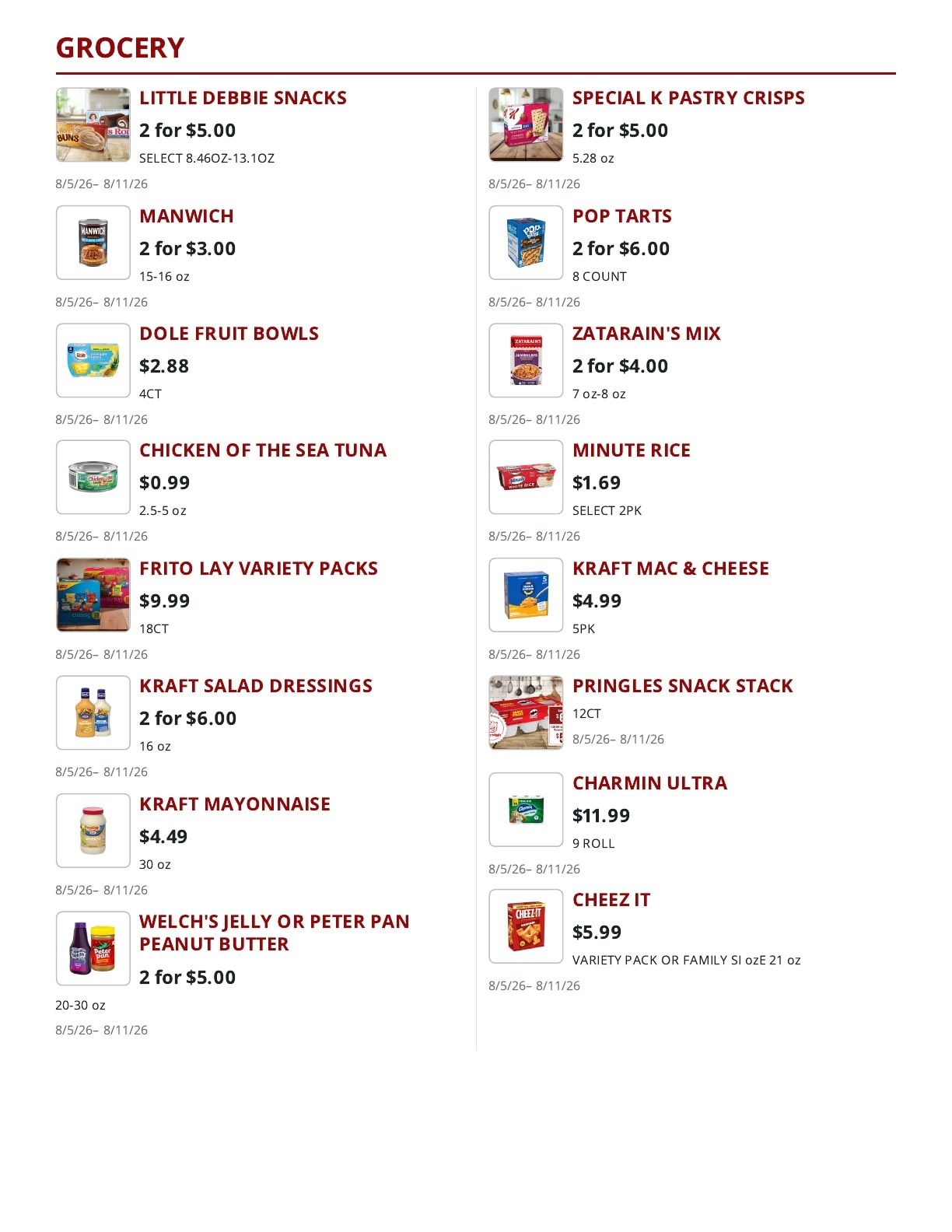 Russell's Piggly Wiggly Weekly Ad August 5 - 11, 2026