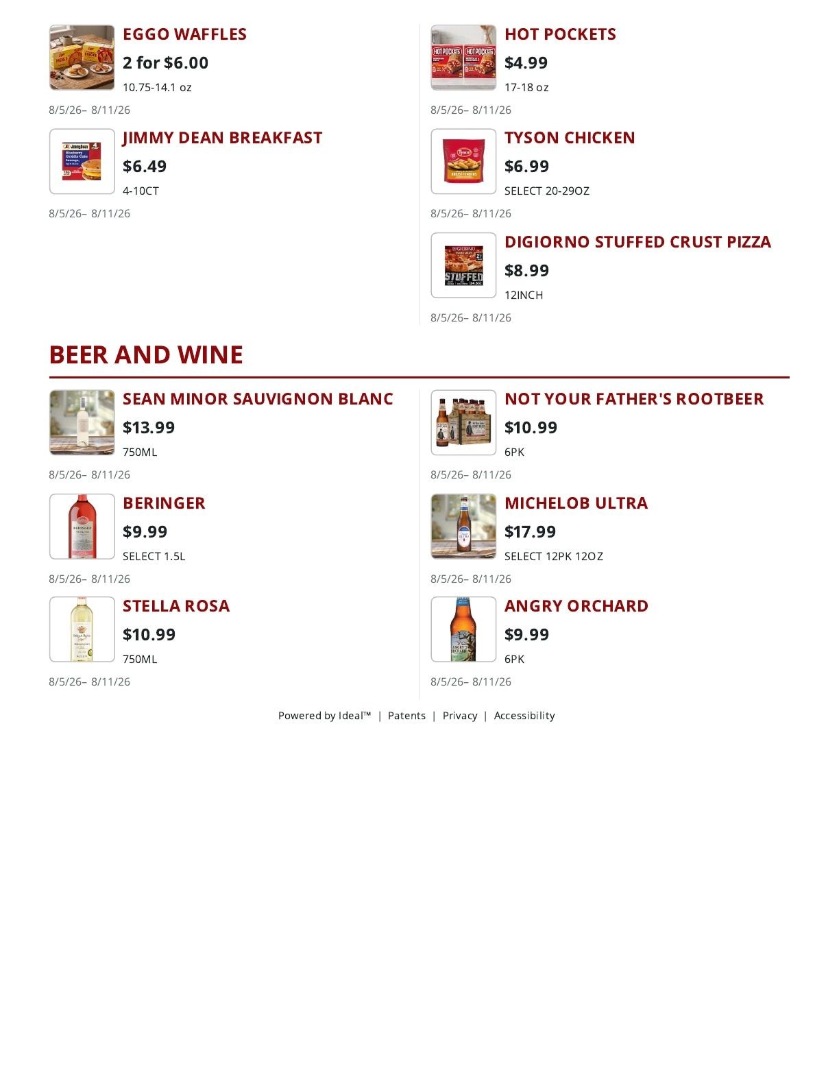 Russell's Piggly Wiggly Weekly Ad August 5 - 11, 2026