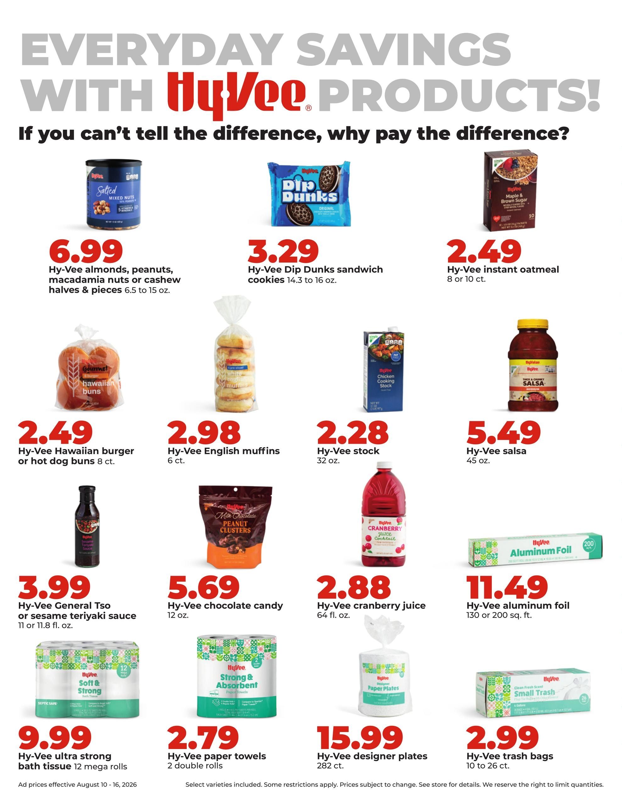 Hy-Vee (Madelia–Saint James Area, MN) Weekly Ad August 10 - 16, 2026