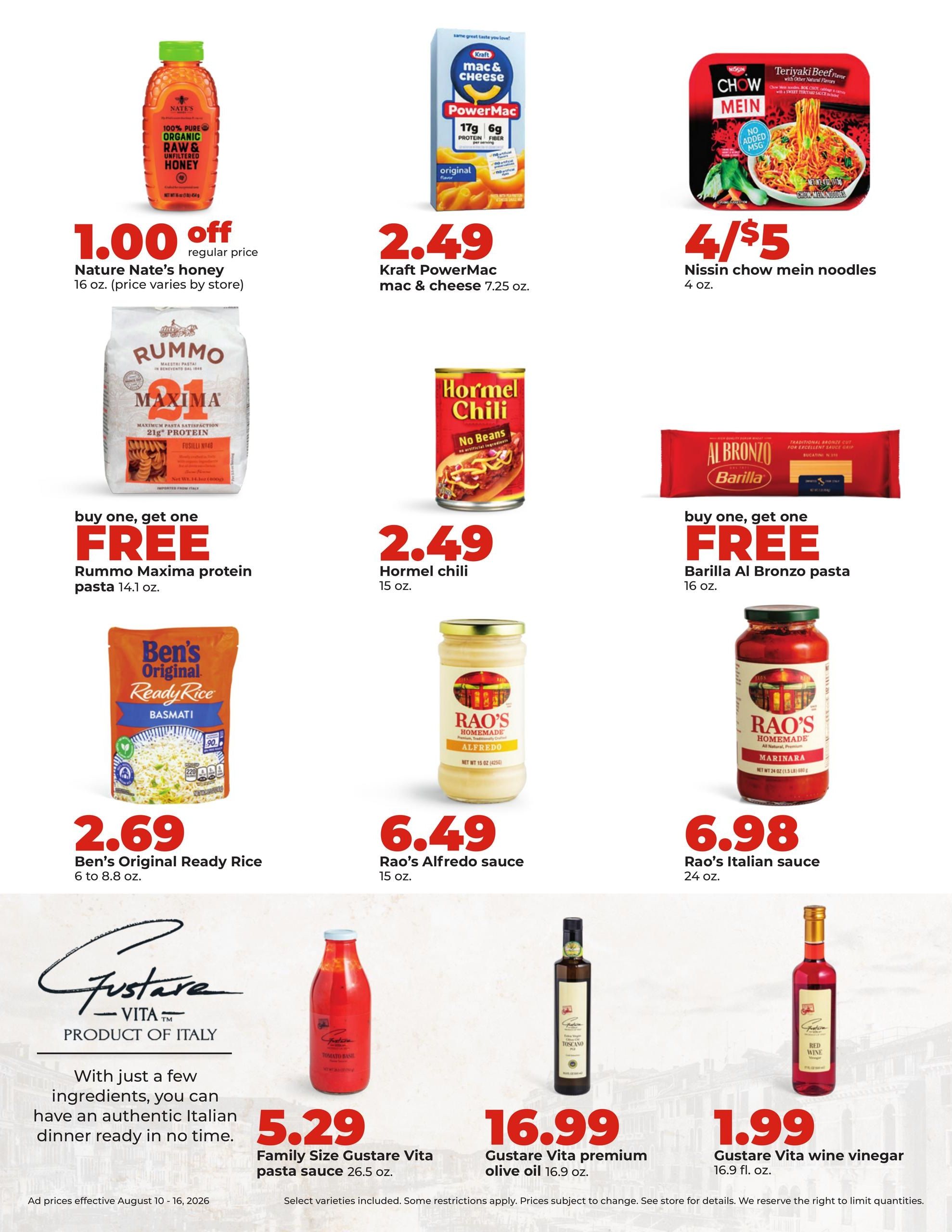 Hy-Vee (Madelia–Saint James Area, MN) Weekly Ad August 10 - 16, 2026
