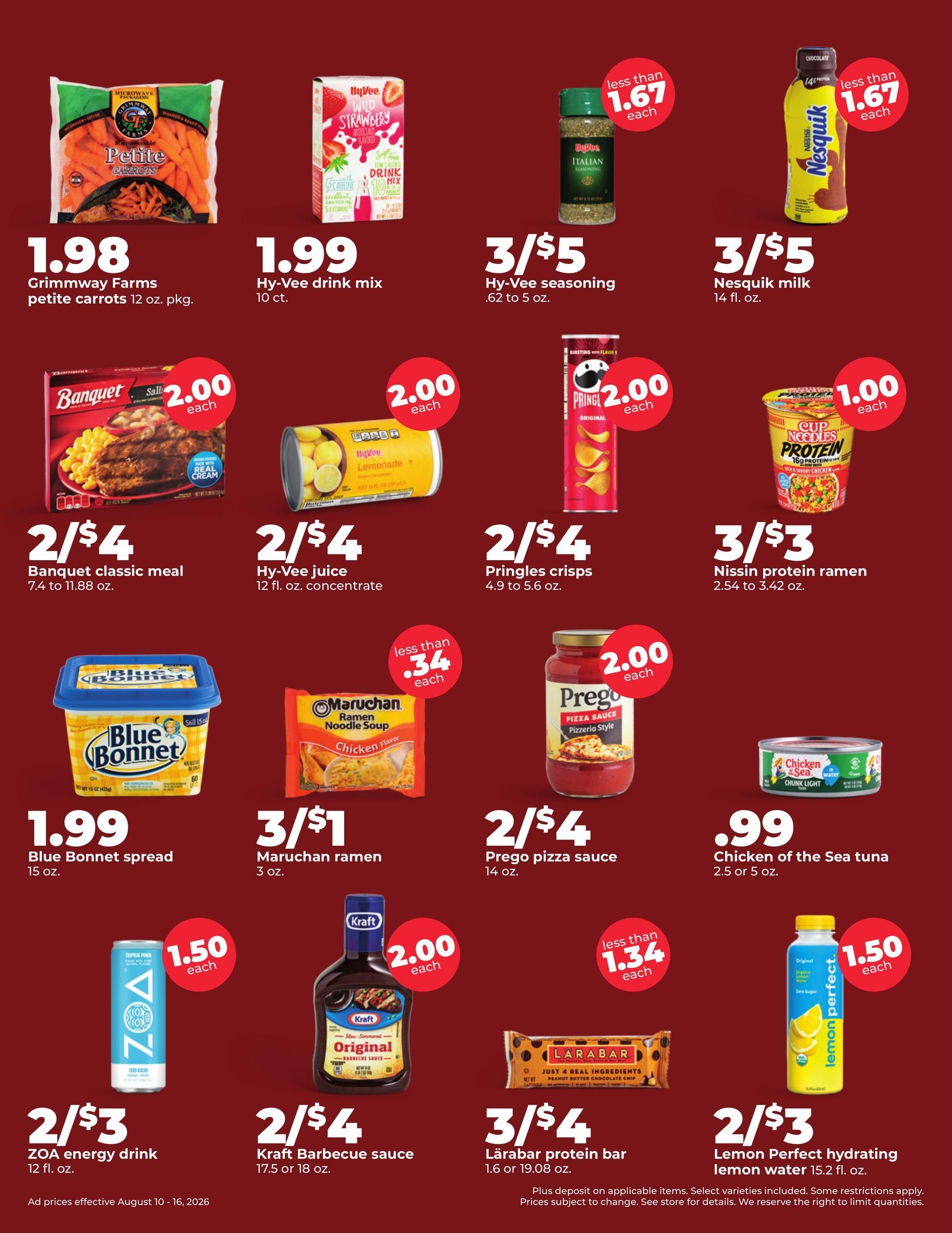 Hy-Vee (Madelia Area, MN) Weekly Ad August 10 - 16, 2026