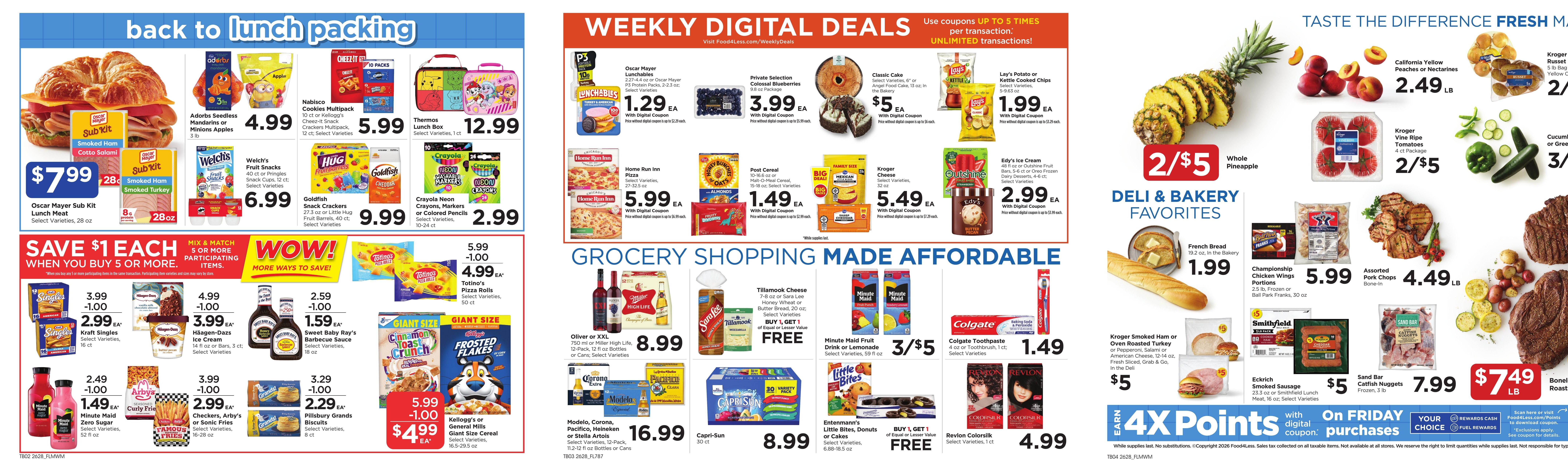 Food 4 Less (Hammond–Highland Area, IL–IN) Chicago Weekly Ad August 12 - 18, 2026