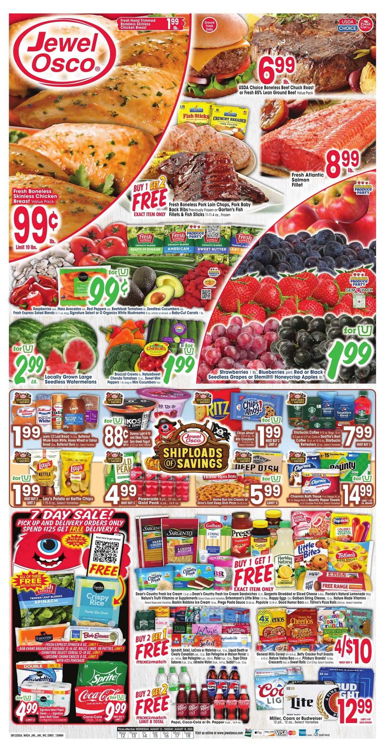 Jewel-Osco (IL, IN, MI) Weekly Ad August 12 - 18, 2026