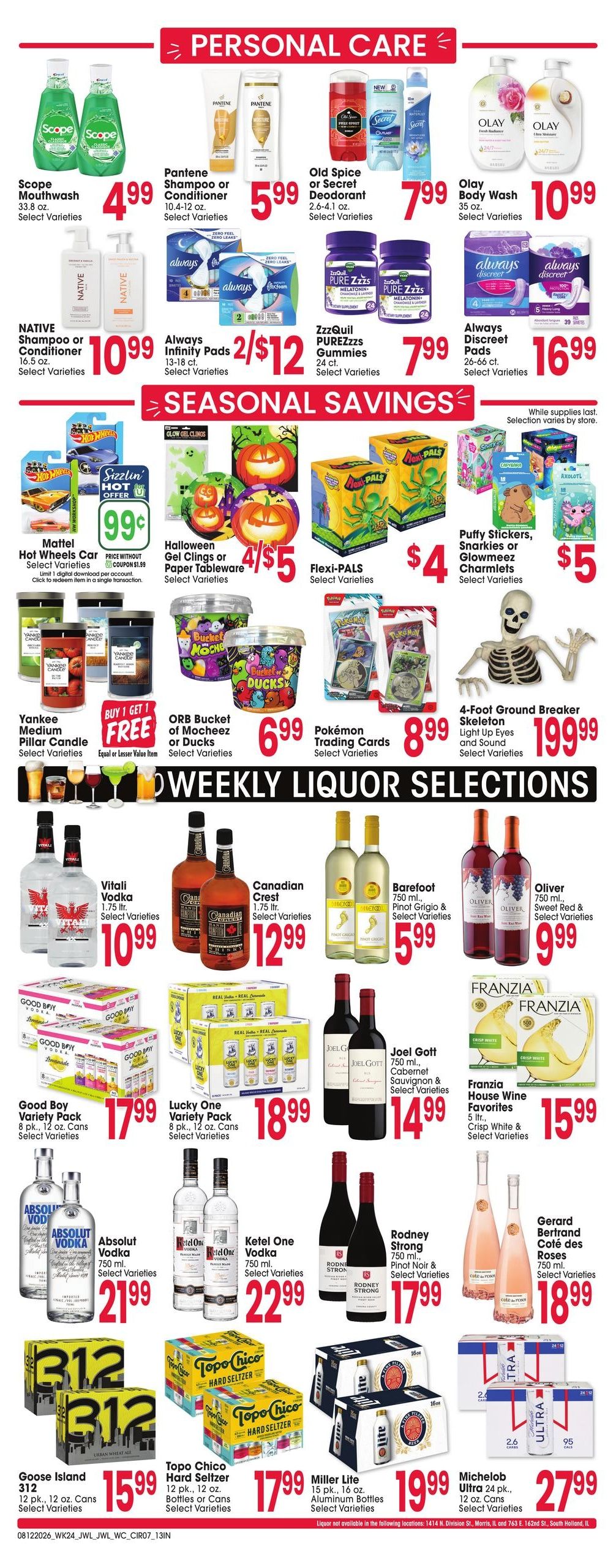 Jewel-Osco (IL, IN, MI) Weekly Ad August 12 - 18, 2026