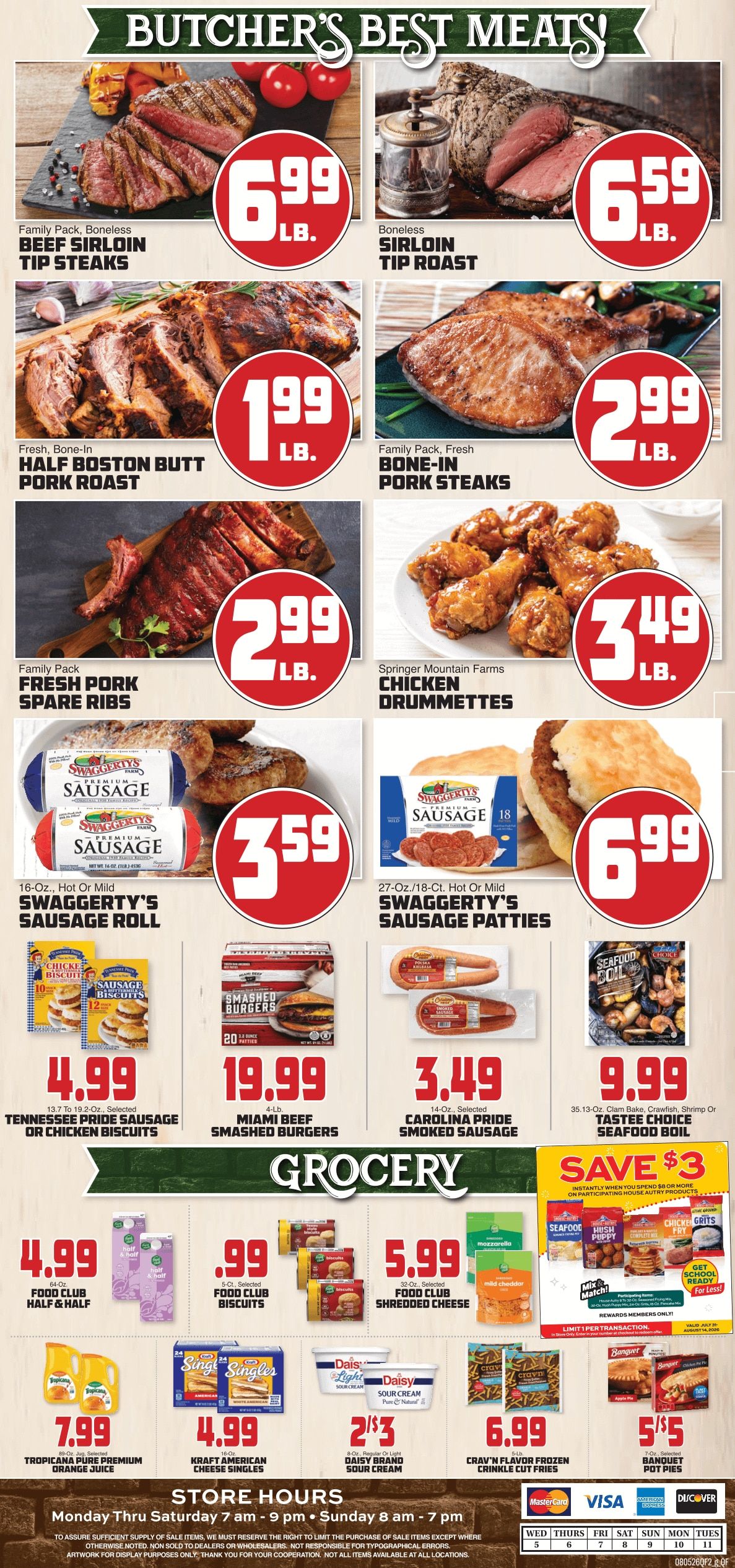 Quality Foods (Anderson and Greer, SC) Weekly Ad August 5 - 11, 2026