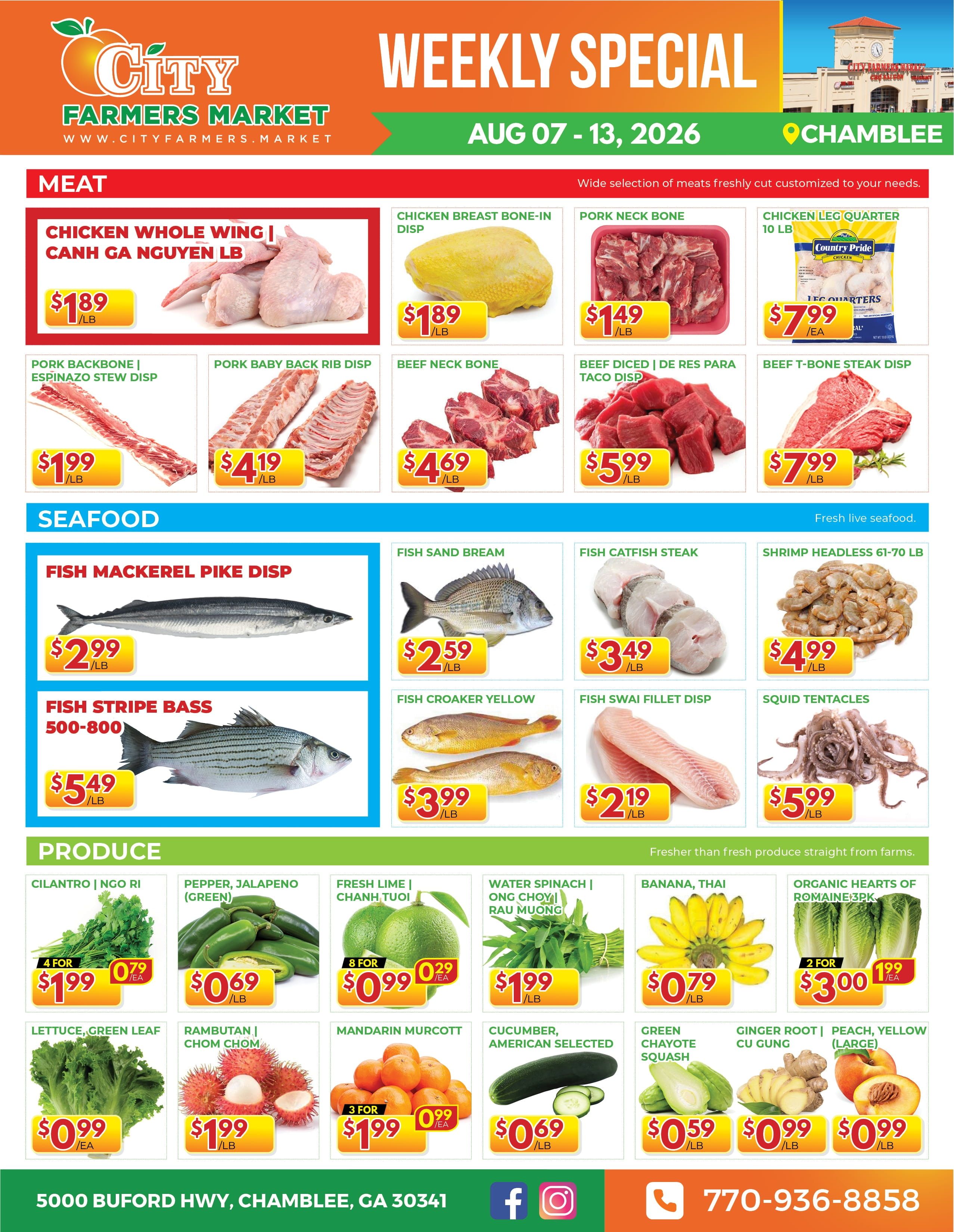 City Farmers Market (Chamblee, GA) Weekly Ad August 7 - 13, 2026