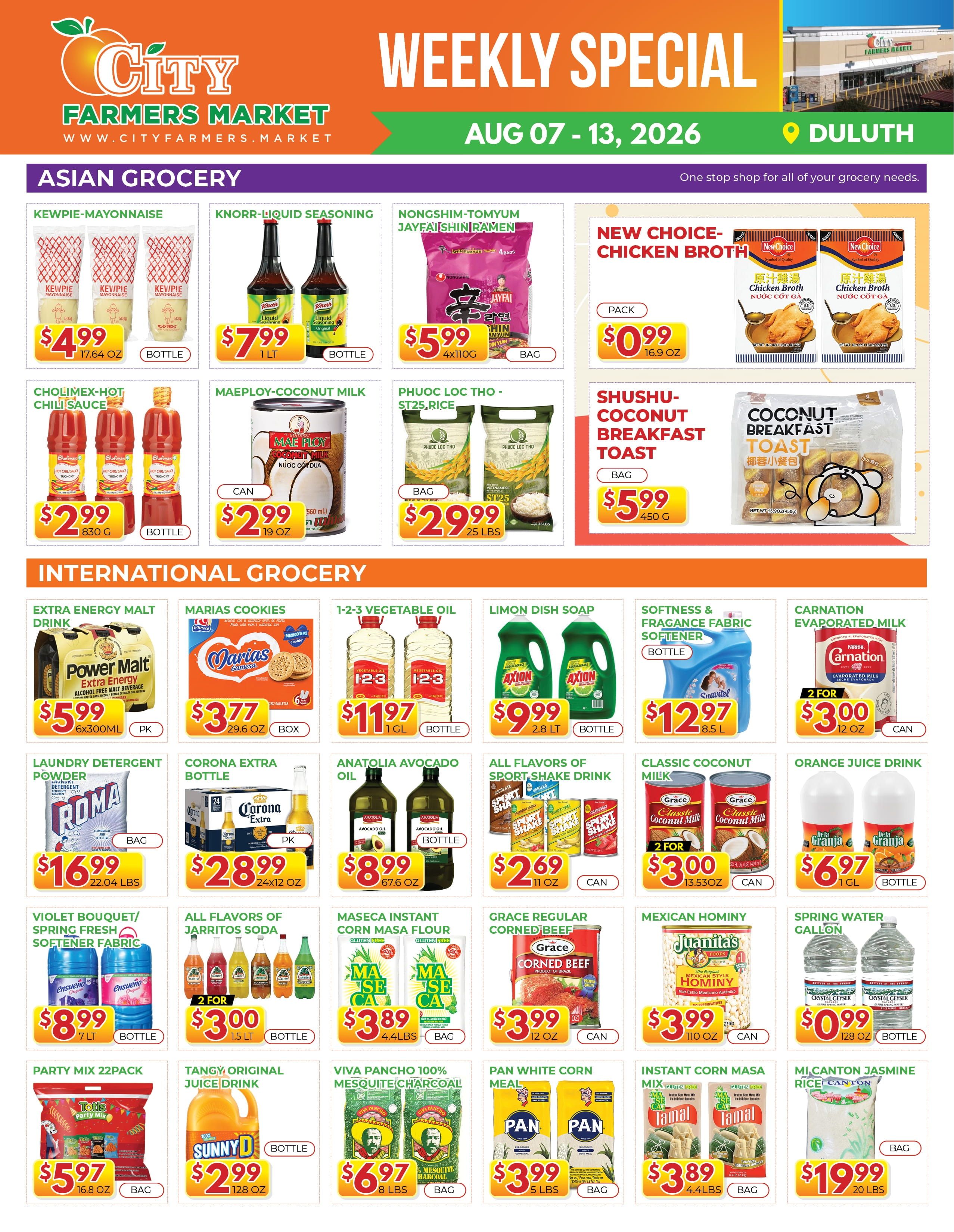 City Farmers Market (Duluth, GA) Weekly Ad August 7 - 13, 2026