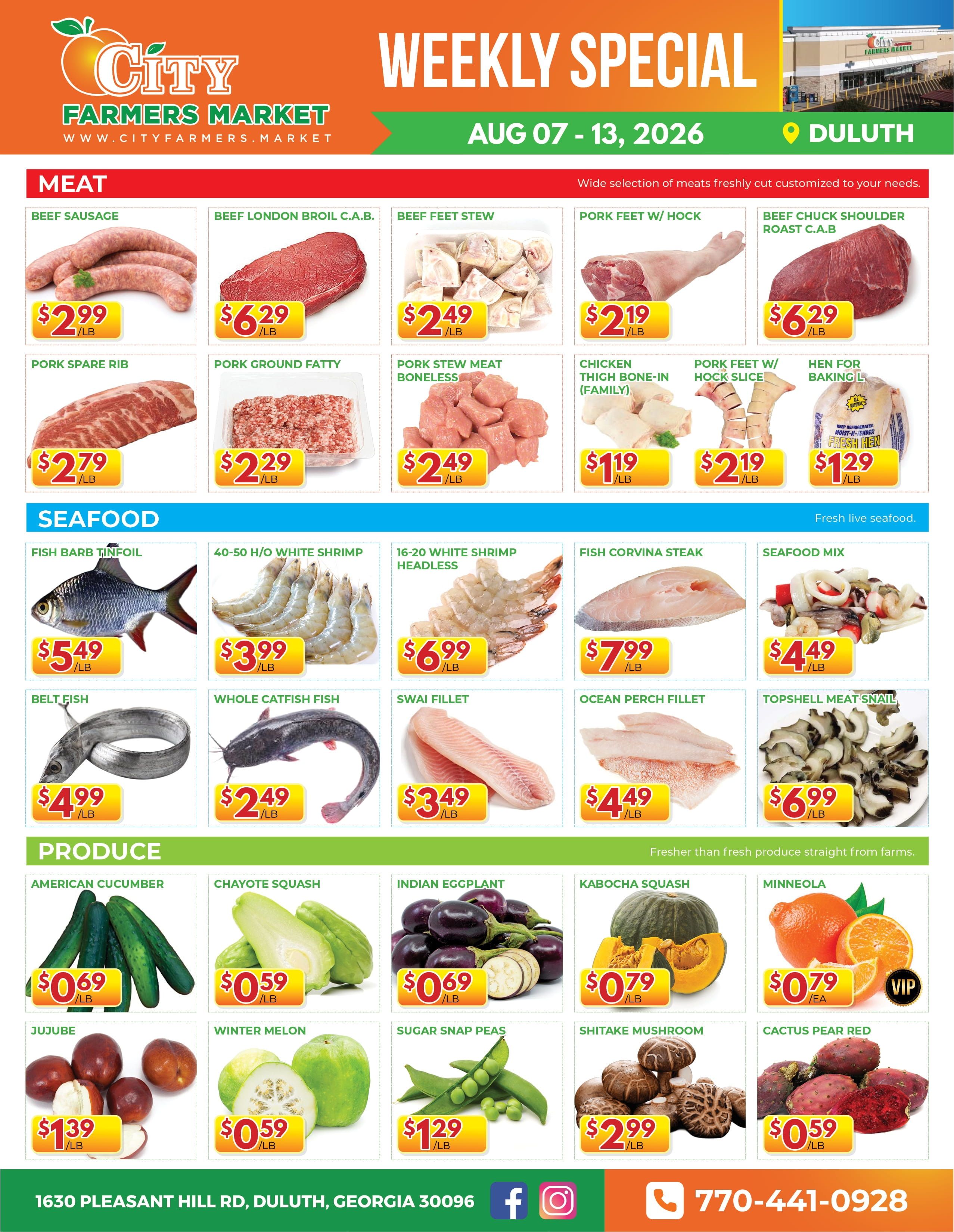 City Farmers Market (Duluth, GA) Weekly Ad August 7 - 13, 2026