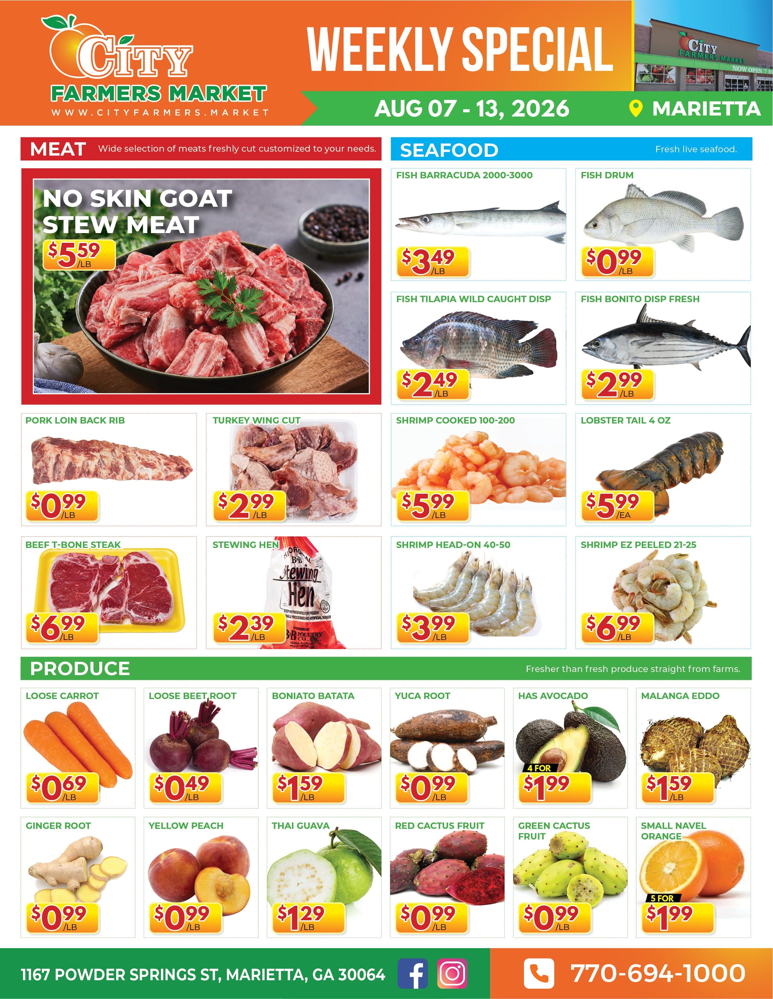 City Farmers Market (Marietta, GA) Weekly Ad August 7 - 13, 2026