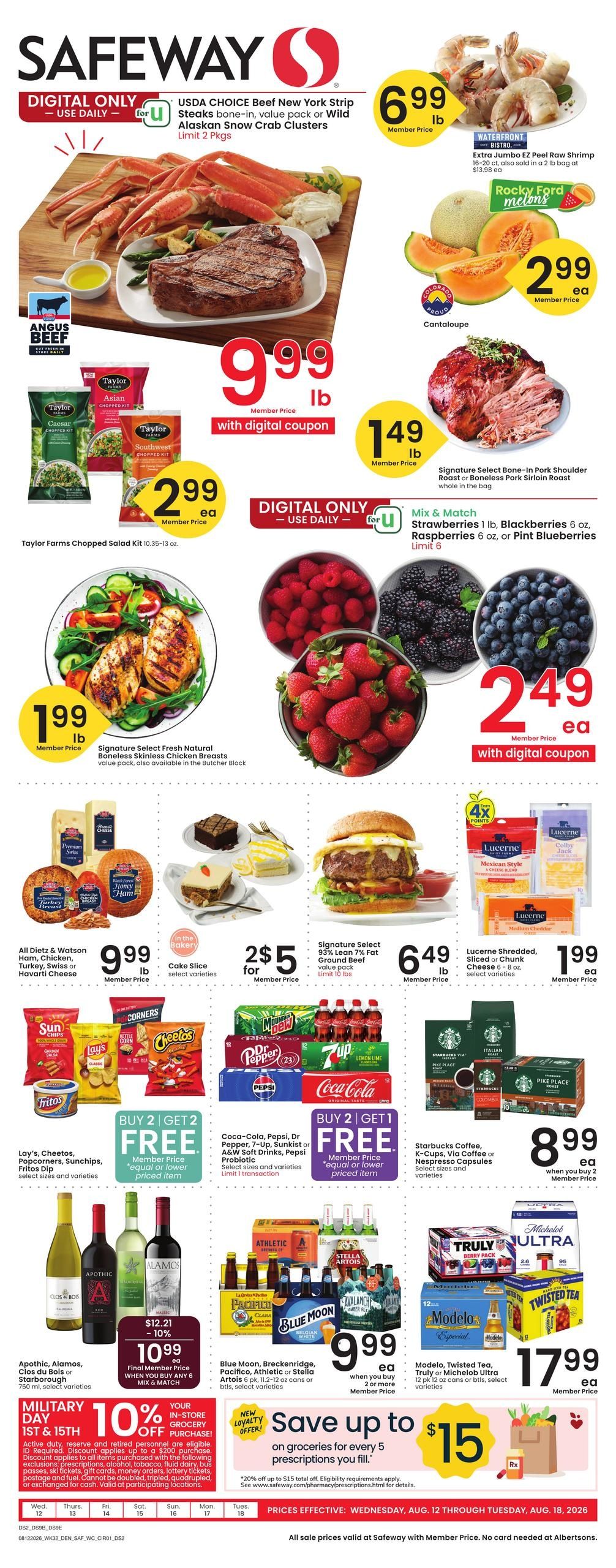 Safeway (Frisco Area, CO) Weekly Ad August 12 - 18, 2026