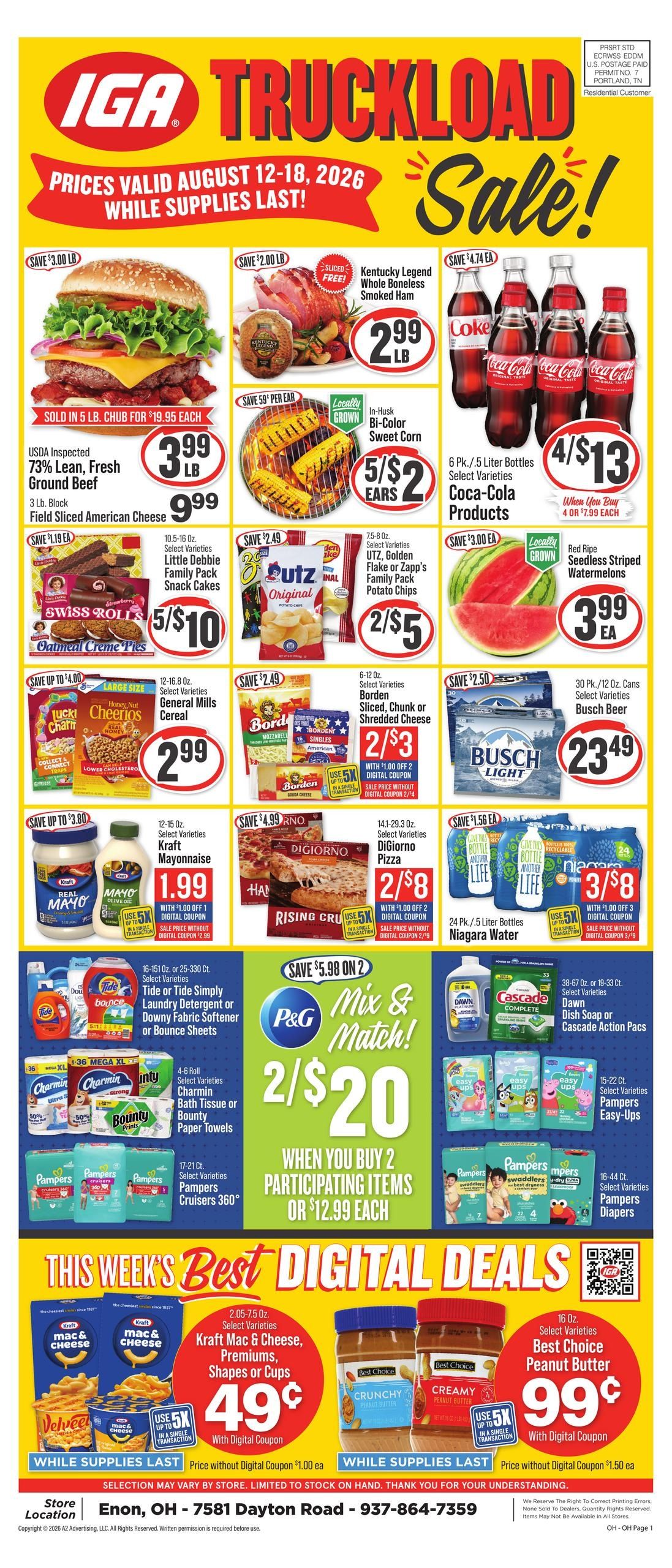 IGA (Dayton–Fairborn Area, OH) Weekly Ad August 12 - 18, 2026