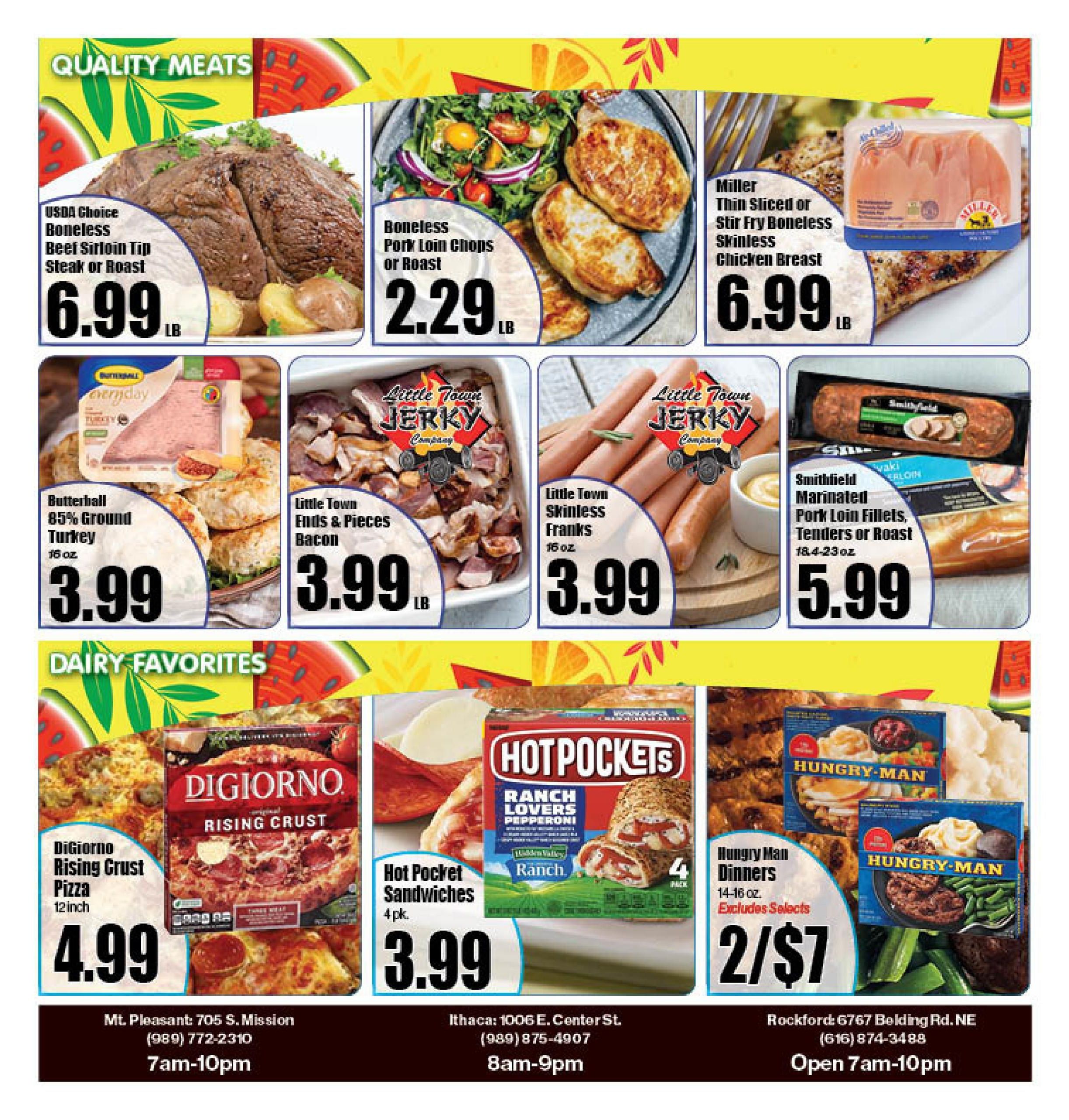 Ric's Food Center (Sanford–Dewitt Area, MI) Weekly Ad August 10 - 16, 2026