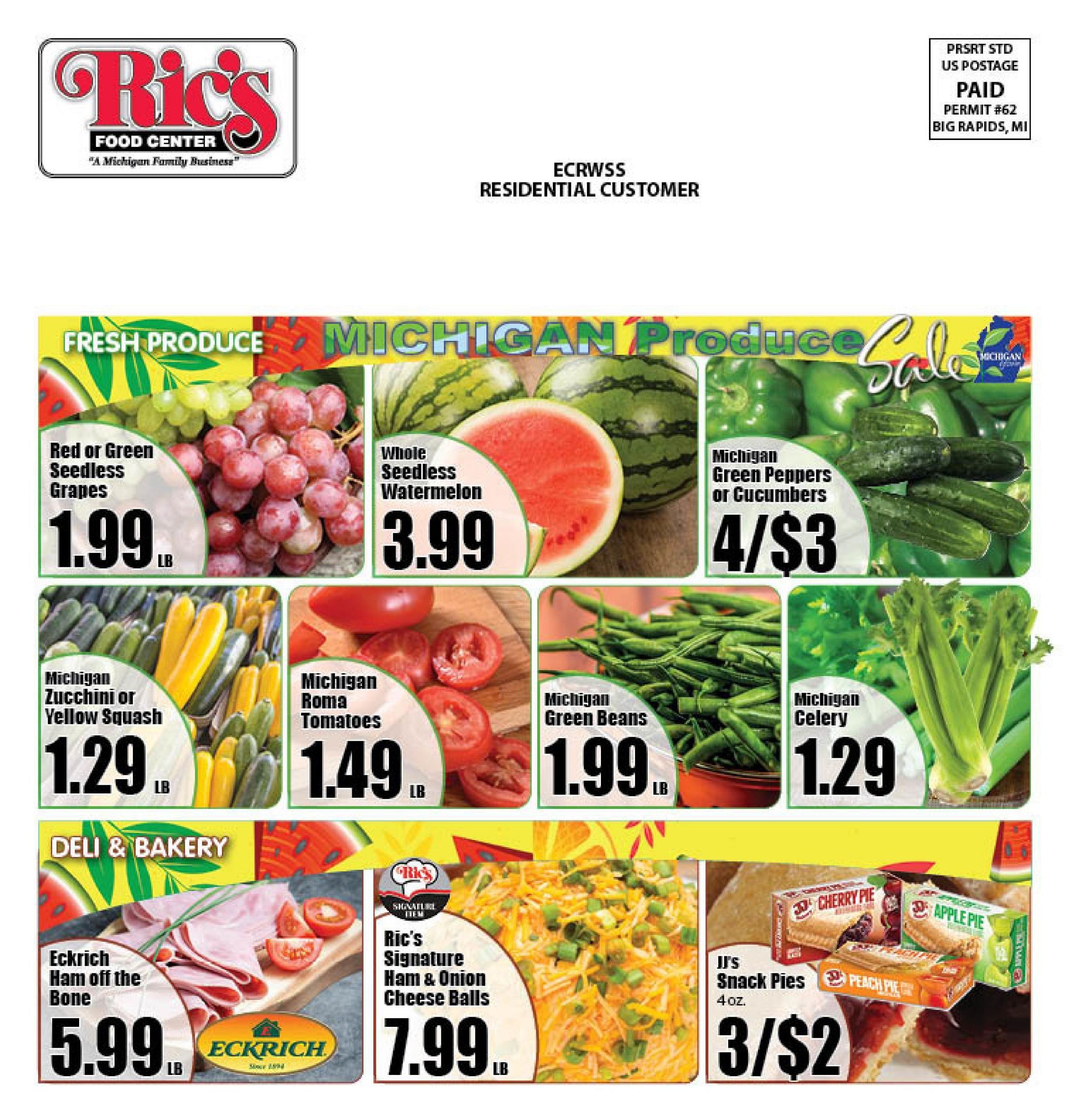 Ric's Food Center Weekly Ad August 10 - 16, 2026