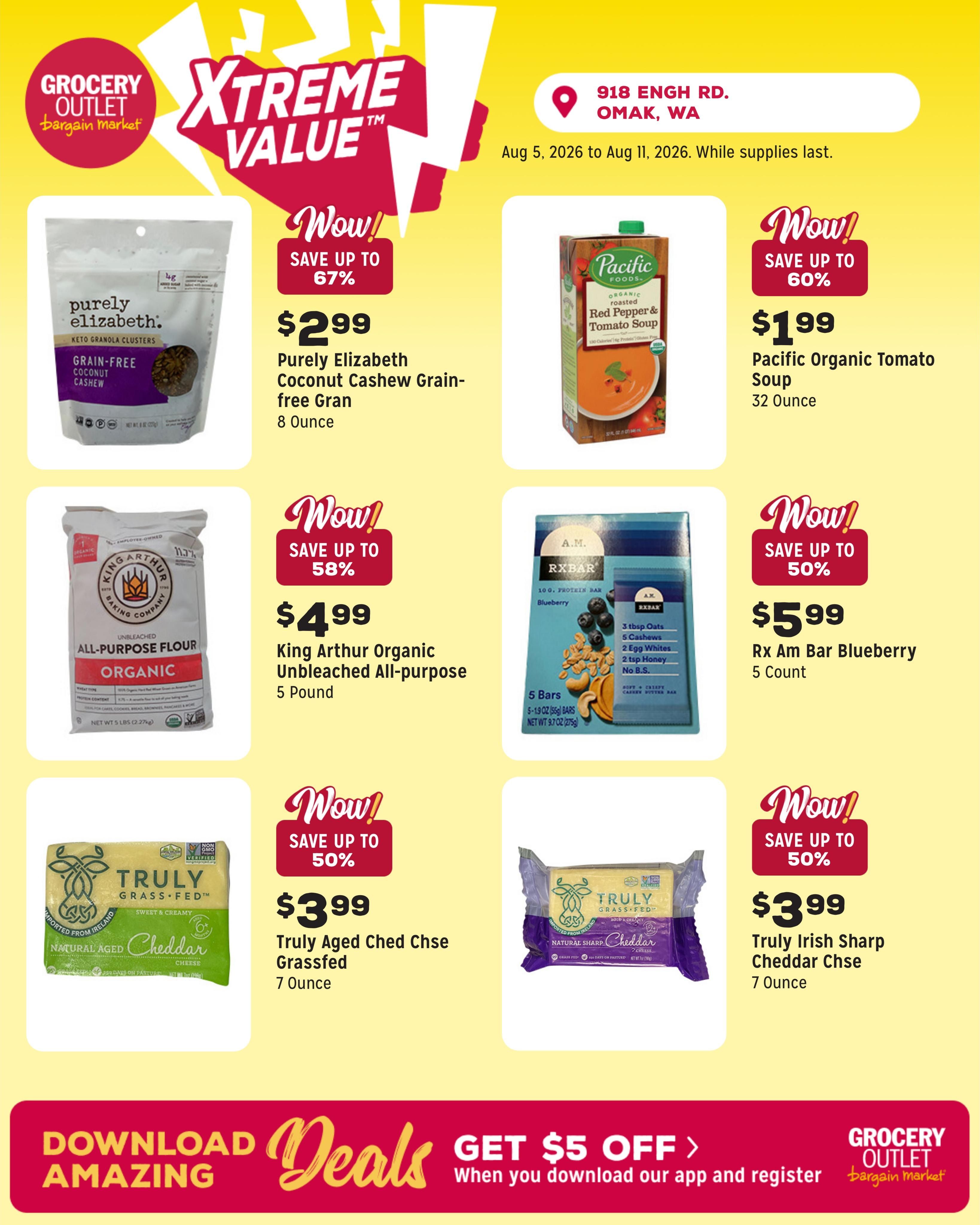 Grocery Outlet (Okanogan Area, WA) Weekly Ad August 5 - 11, 2026