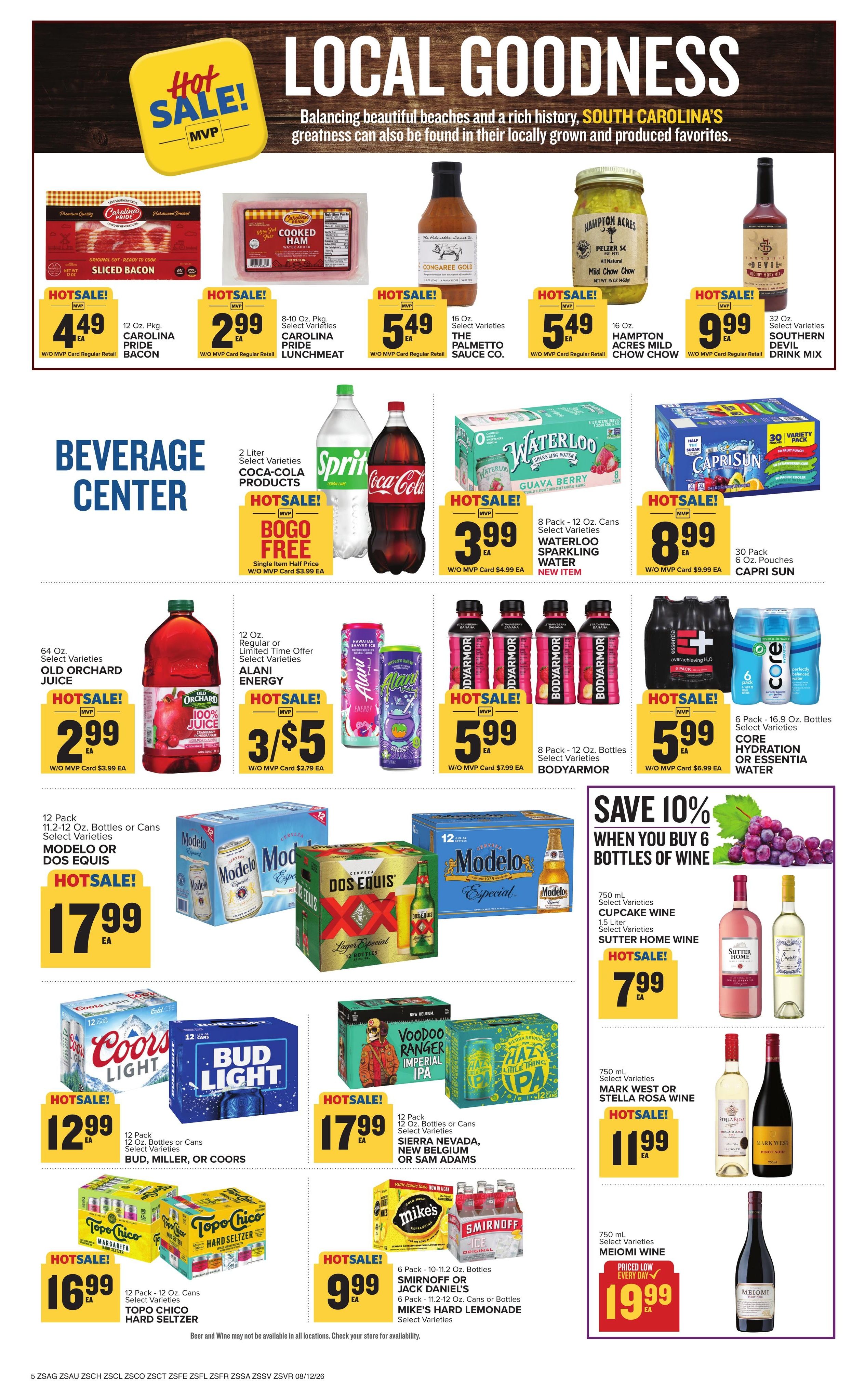 Food Lion (Estill Area, SC) Weekly Ad August 12 - 18, 2026