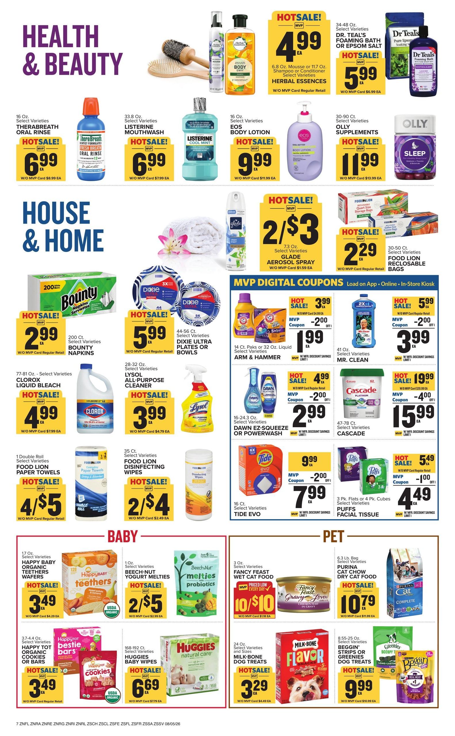 Food Lion (Estill Area, SC) Weekly Ad August 5 - 11, 2026