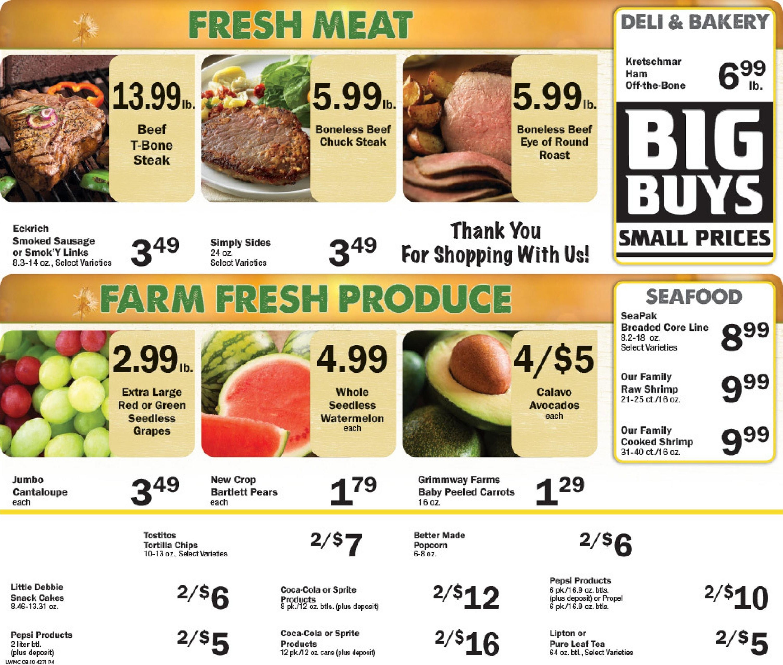 Rosati's Marketplace Weekly Ad August 10 - 16, 2026
