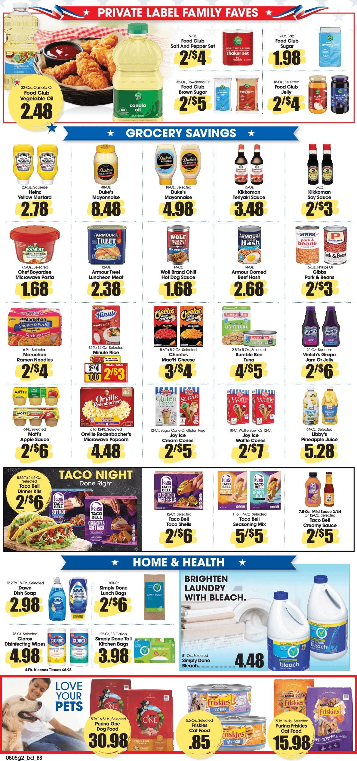 B&T's Food Fresh Market B&T Food Fresh Market Weekly Ad August 5 - 11, 2026