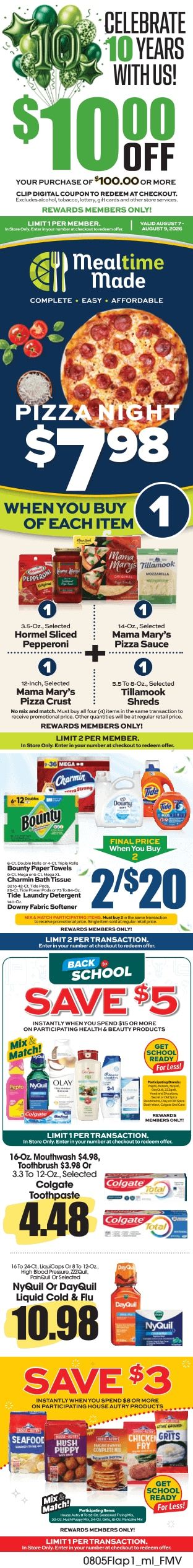 B&T's Food Fresh Market B&T Food Fresh Market Weekly Ad August 5 - 11, 2026