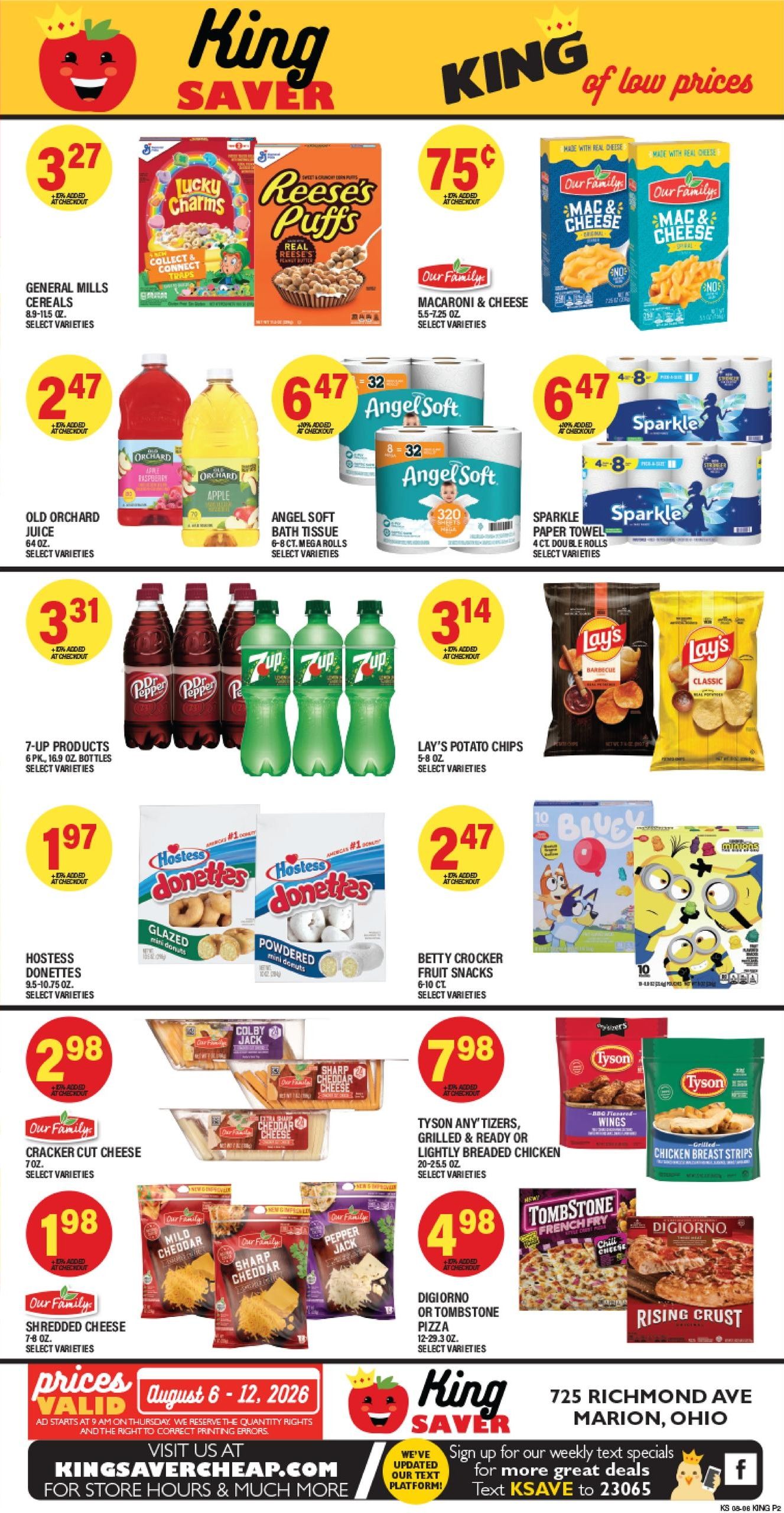 King Saver Weekly Ad August 6 - 12, 2026