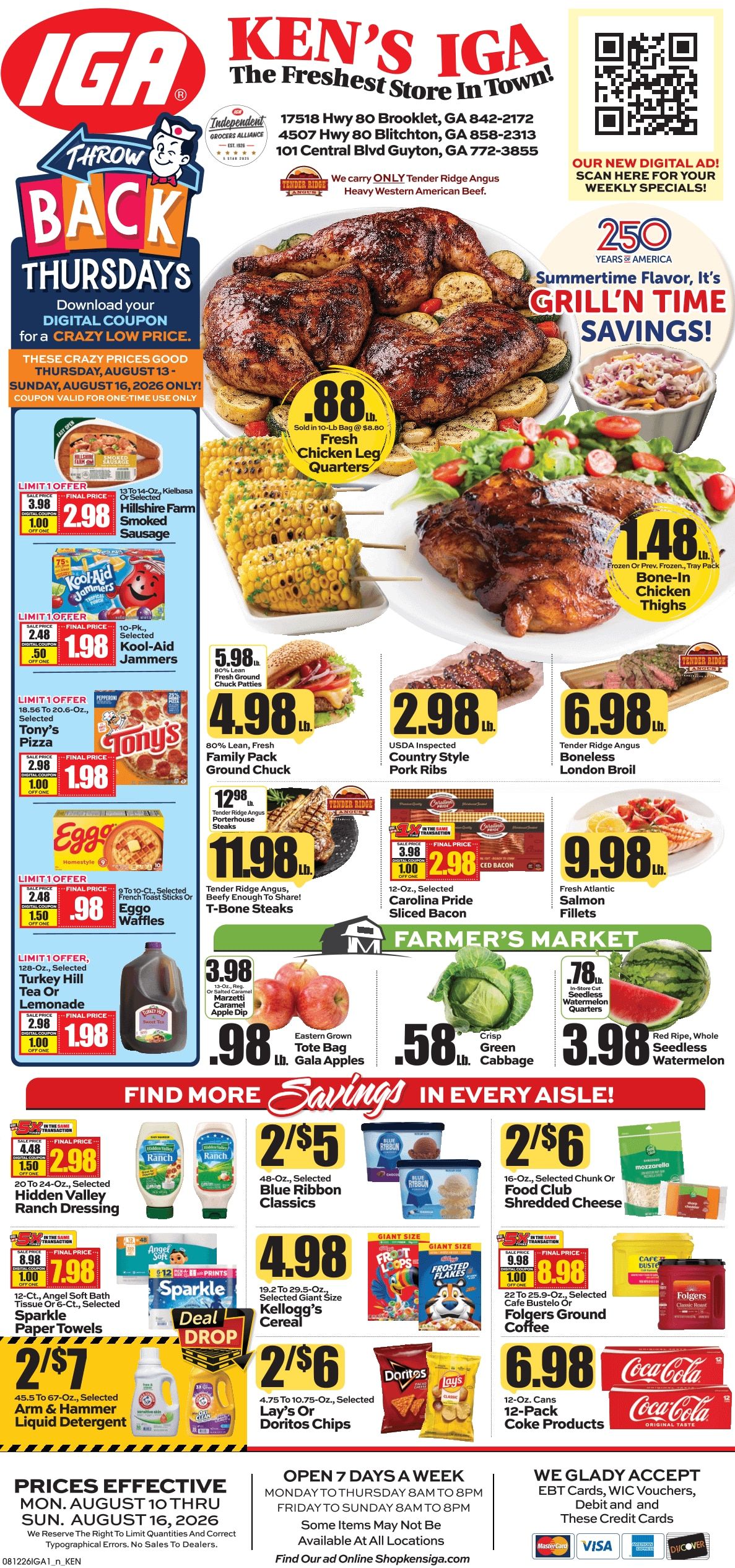 Ken's IGA Weekly Ad August 10 - 16, 2026